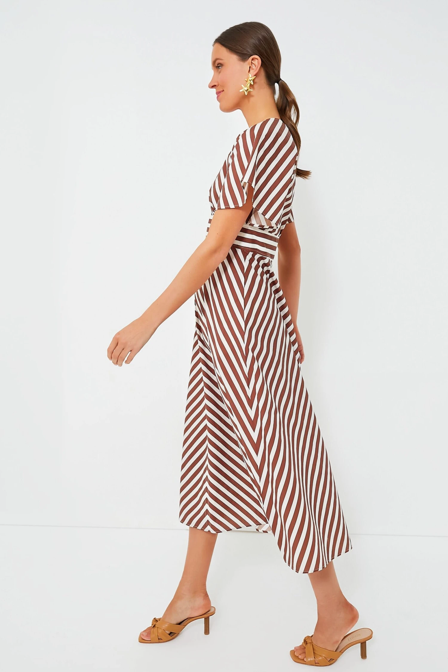Deep Spice Sorrento Stripe Tie Dress - Image 3