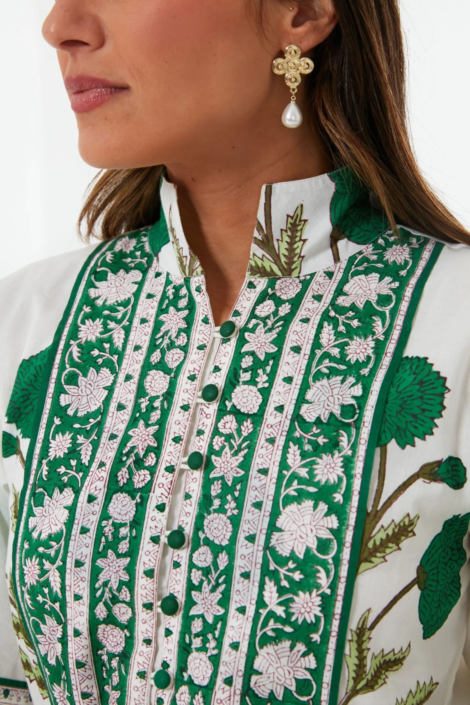 Exclusive Emerald Marigold Flounce Dress - Image 5