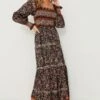 Riana Print Genevieve Dress