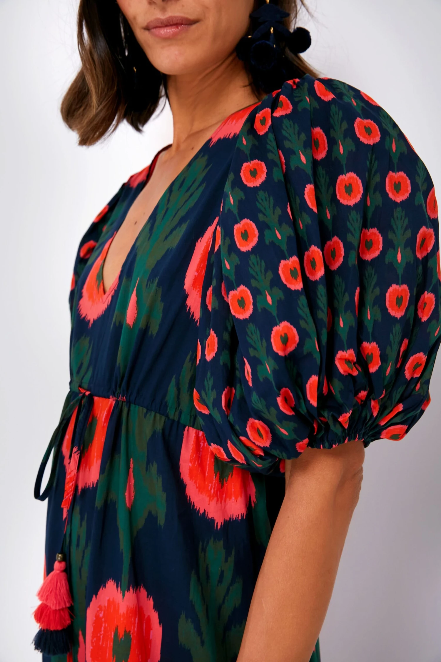 Hanging Flower Midnight Navy Vilette Dress - Image 5