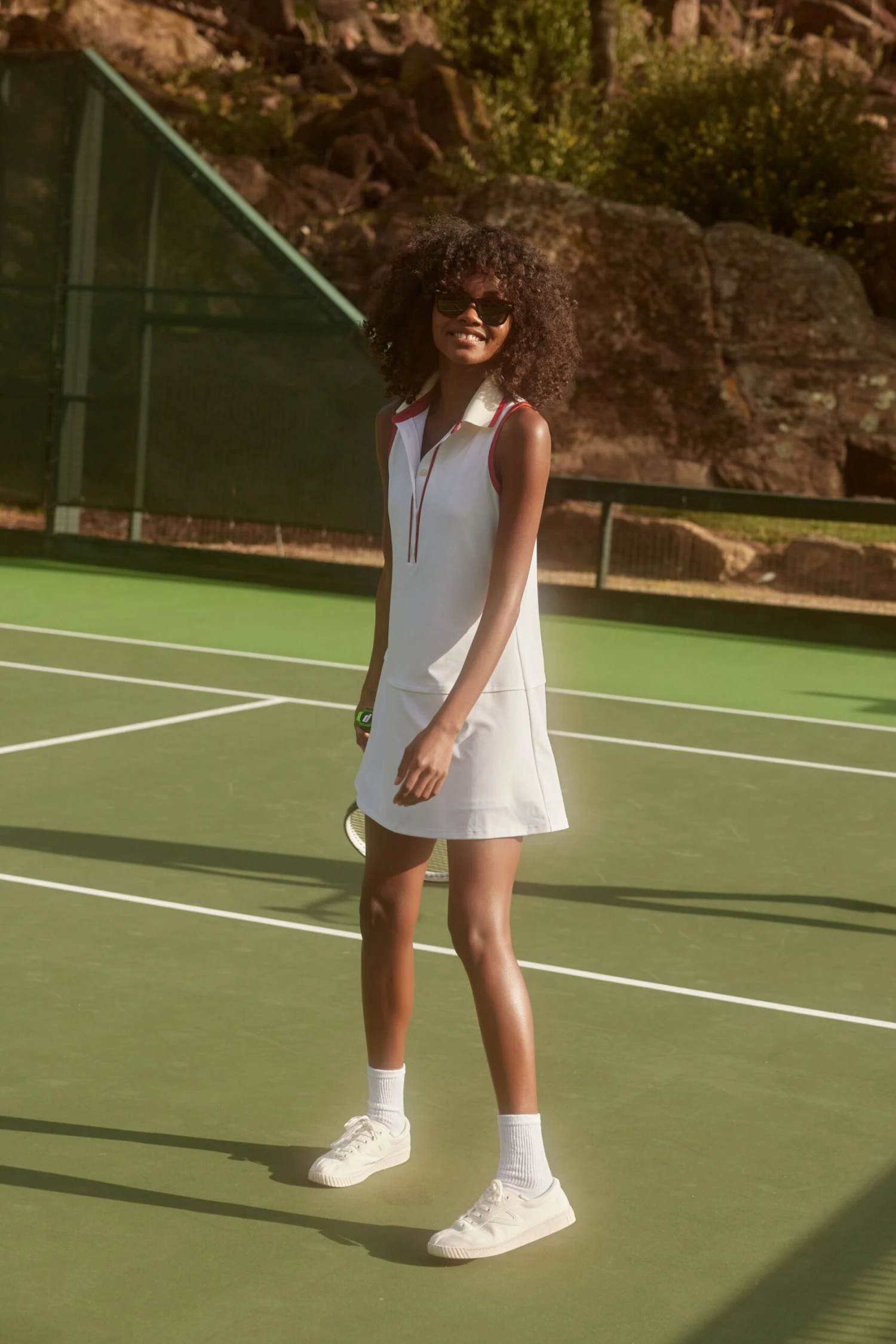 White And Red Sterling Tennis Dress - Image 8