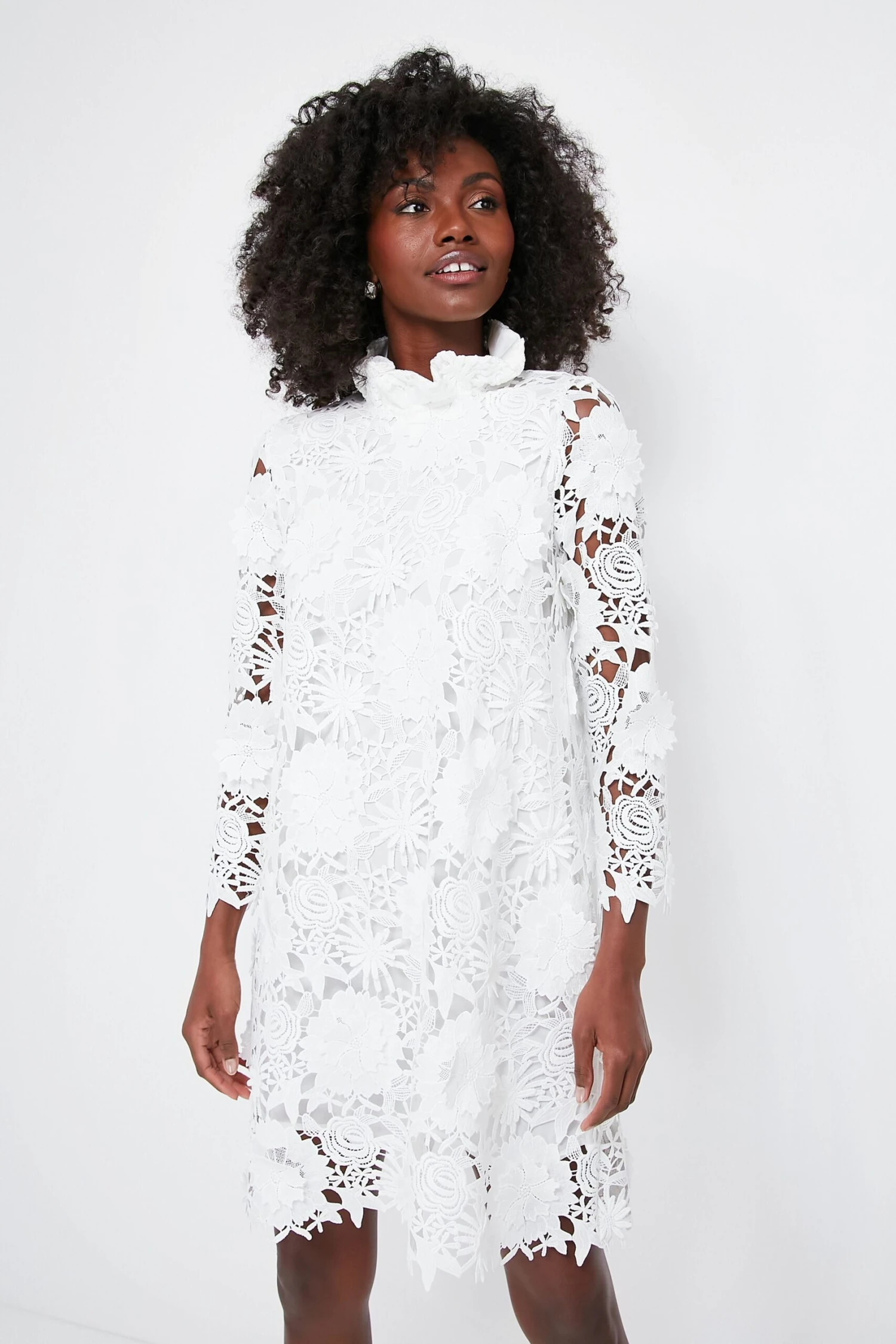 Blanc Guipure Lace Daphne Dress - Image 2