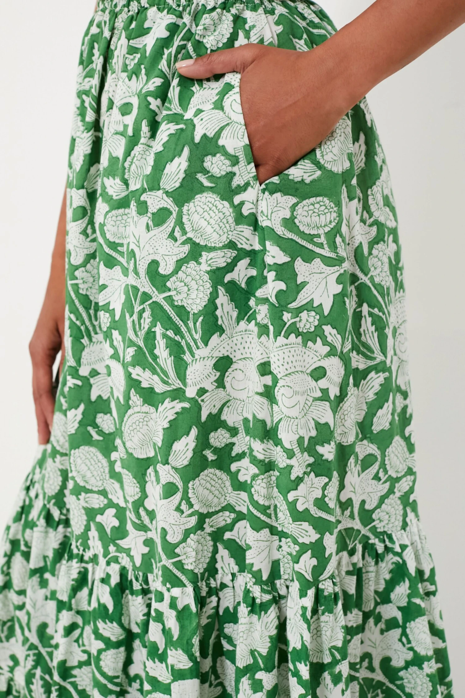 Exclusive Green Botanica Long Dress - Image 7
