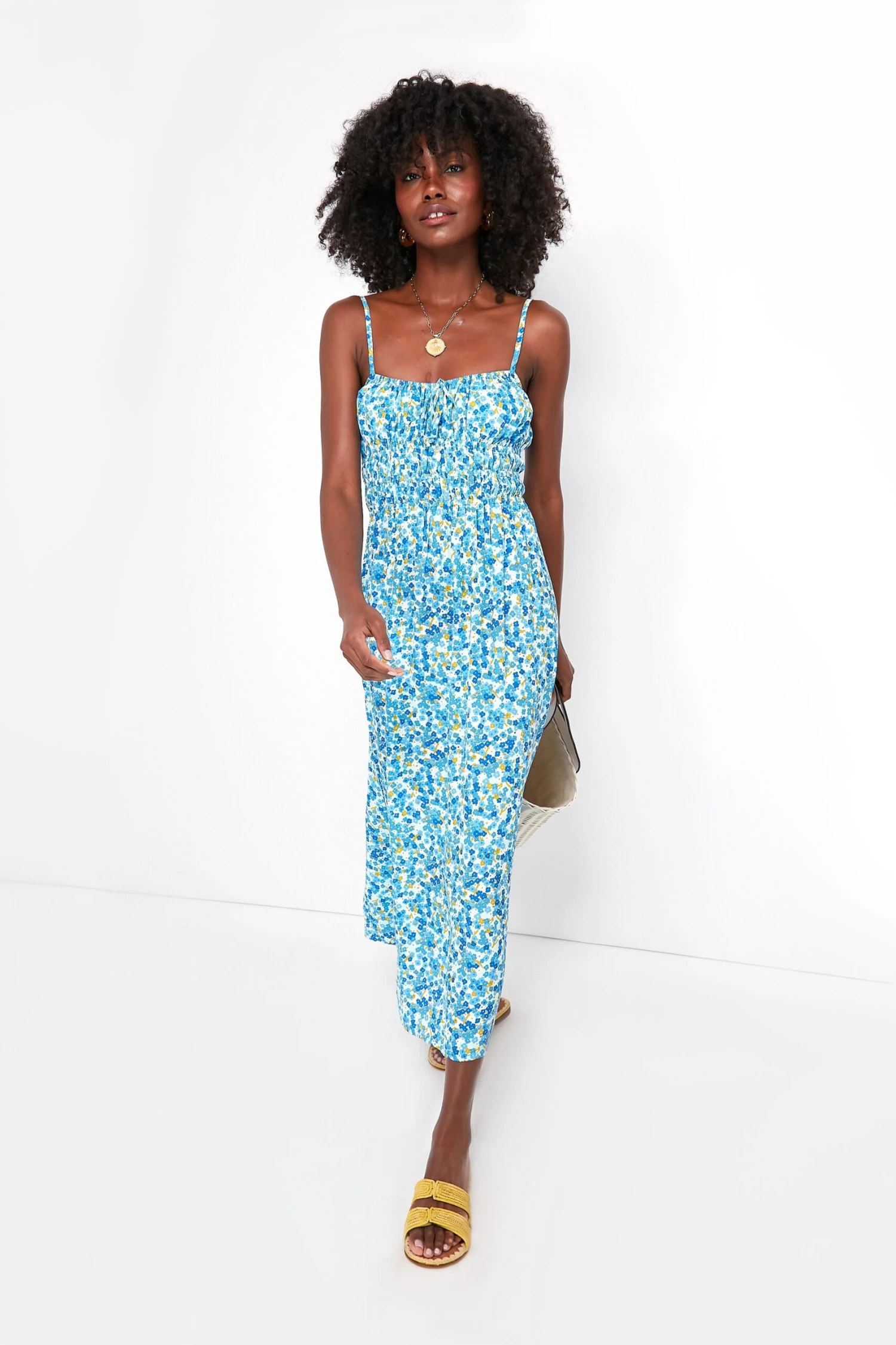 Blue Lou Floral Print Caprera Midi Dress - Image 5