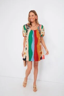 Farm Rio Super Fun Daisy Mini Dress
