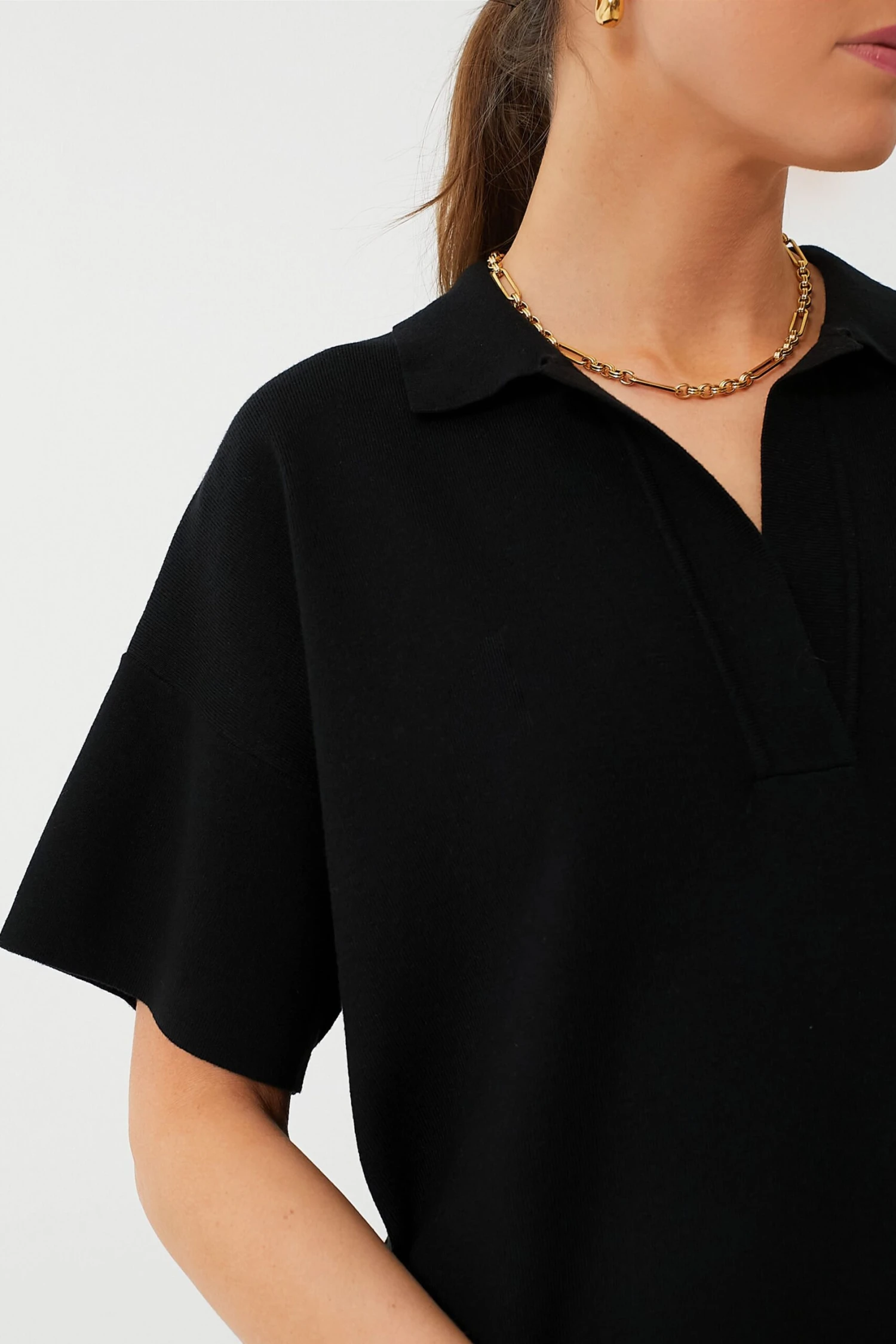 Black Channing Polo Midi Dress - Image 5