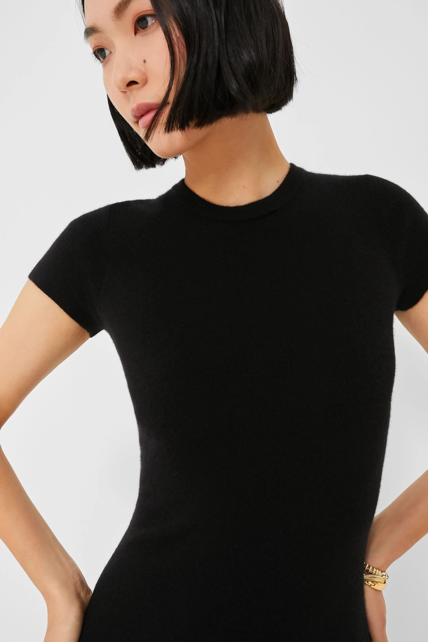 Black T-Shirt Maxi Dress - Image 5