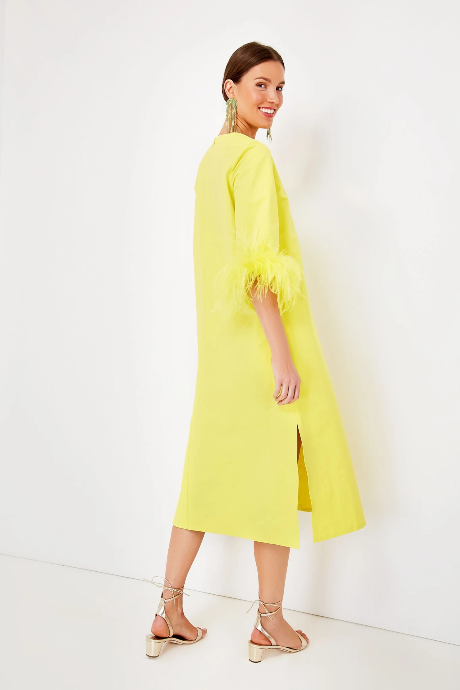 Citron Feather Jamie Dress - Image 5
