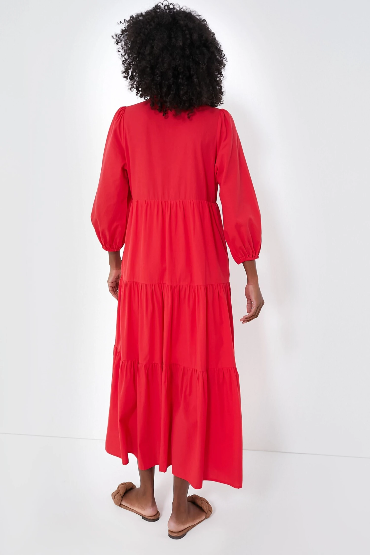 Hibiscus Red Mabel Maxi Dress - Image 4