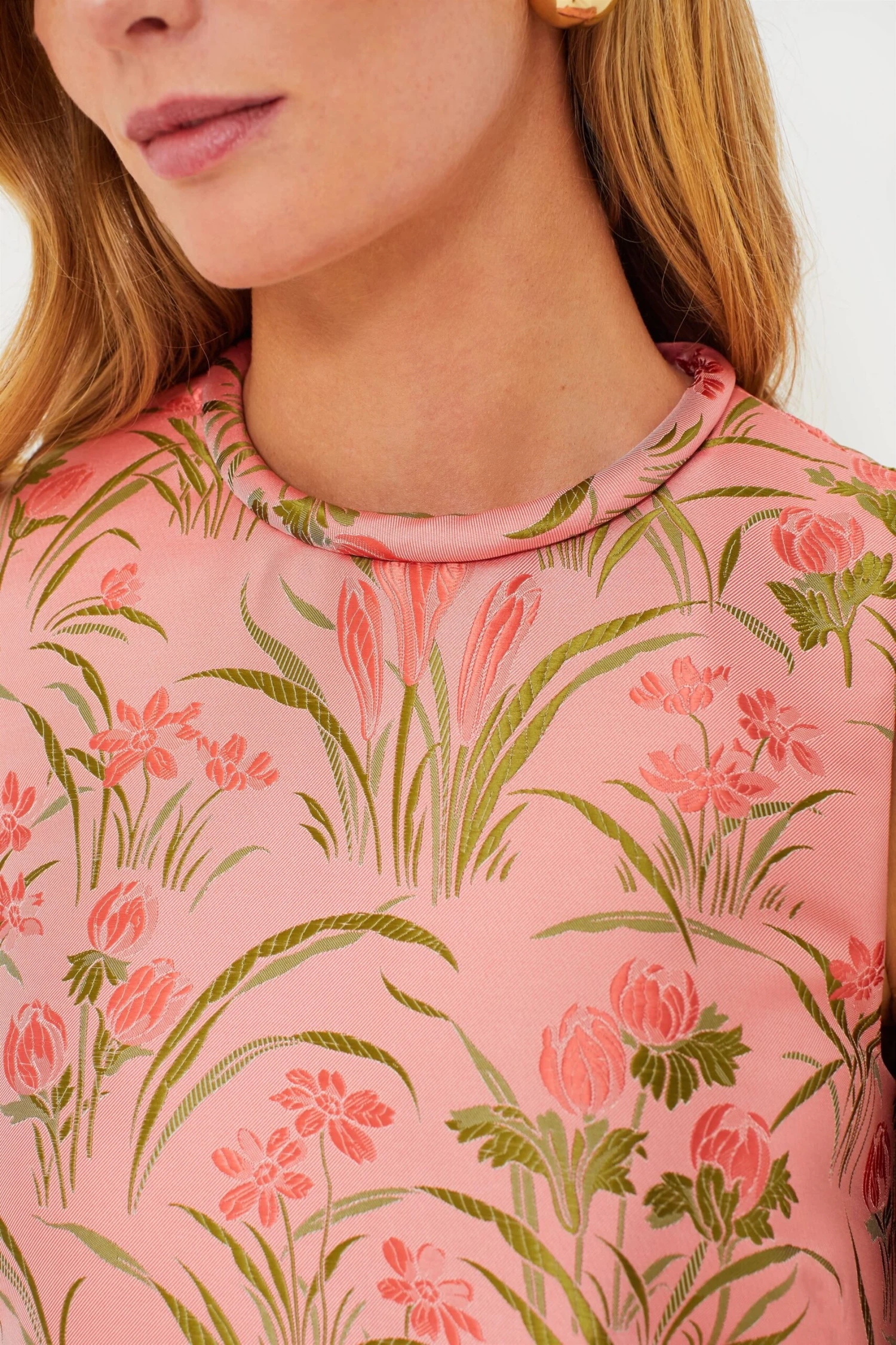 Pink Jacquard Mackenzie Dress - Image 5