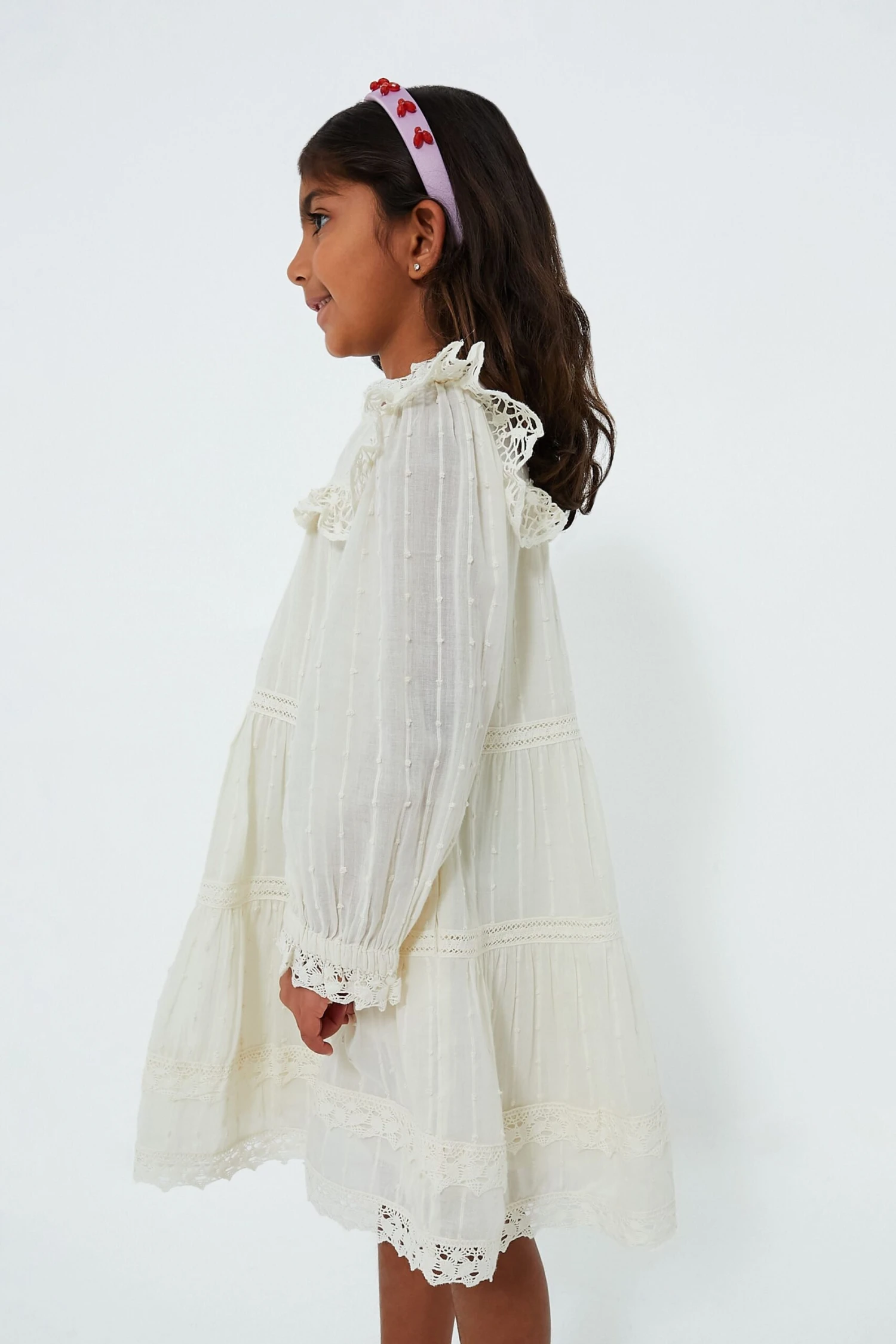 White Haven Cotton Long Sleeve Dress - Image 3