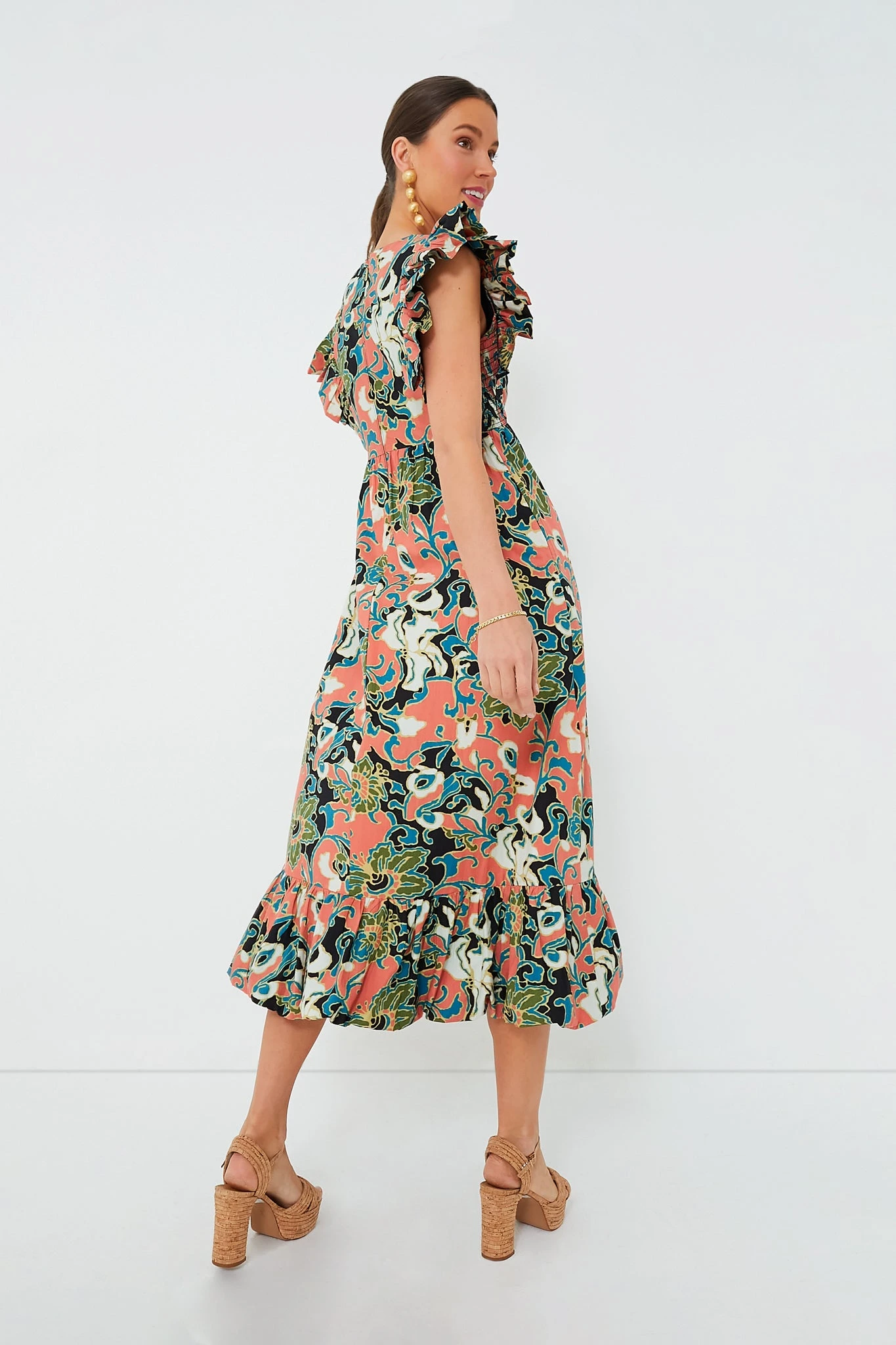 Gypsy Bloom Barbara Printed Midi Dress - Image 4