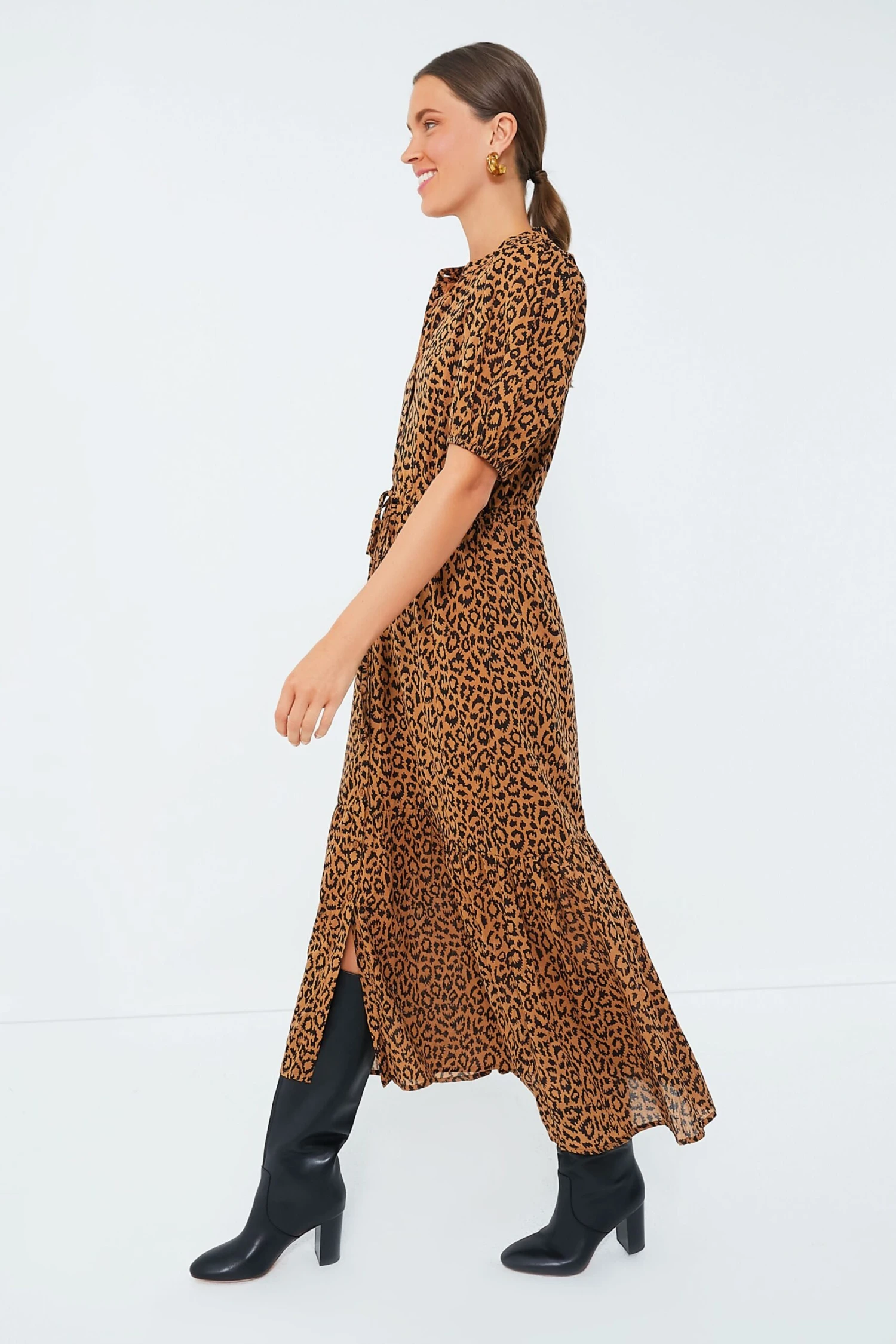 Vintage Leopard Organic Lucy Dress - Image 3
