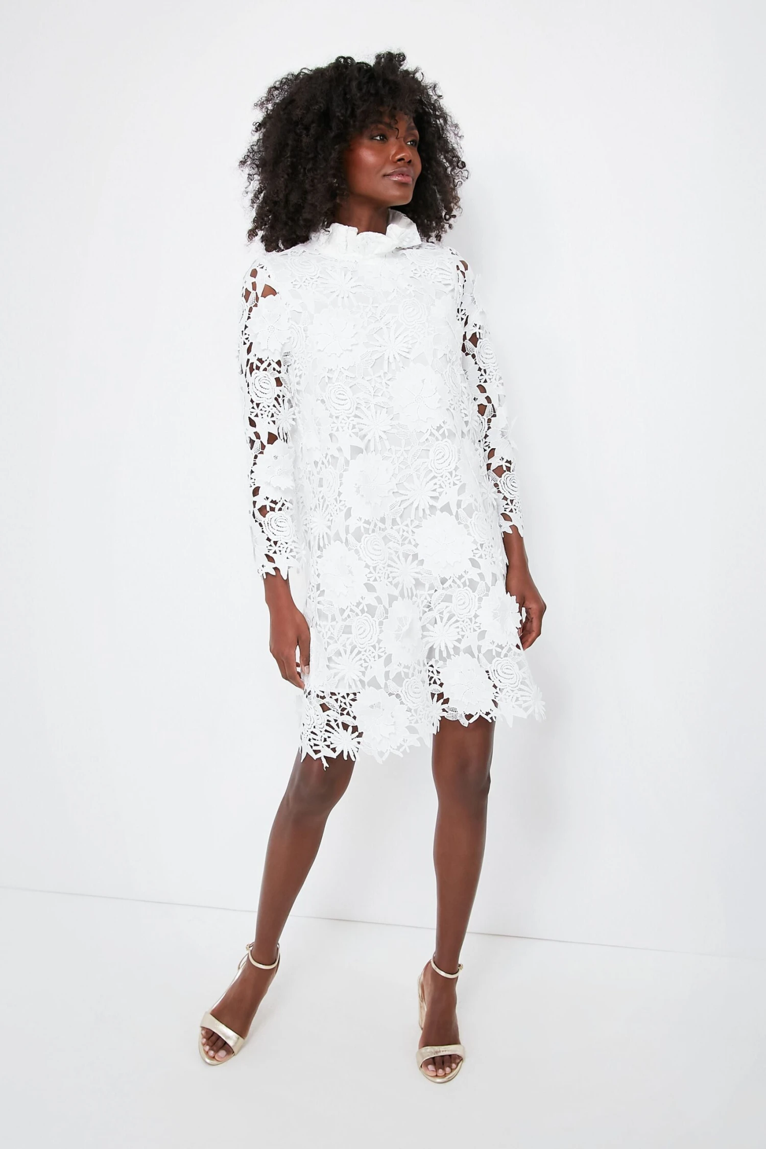 Blanc Guipure Lace Daphne Dress - Image 6