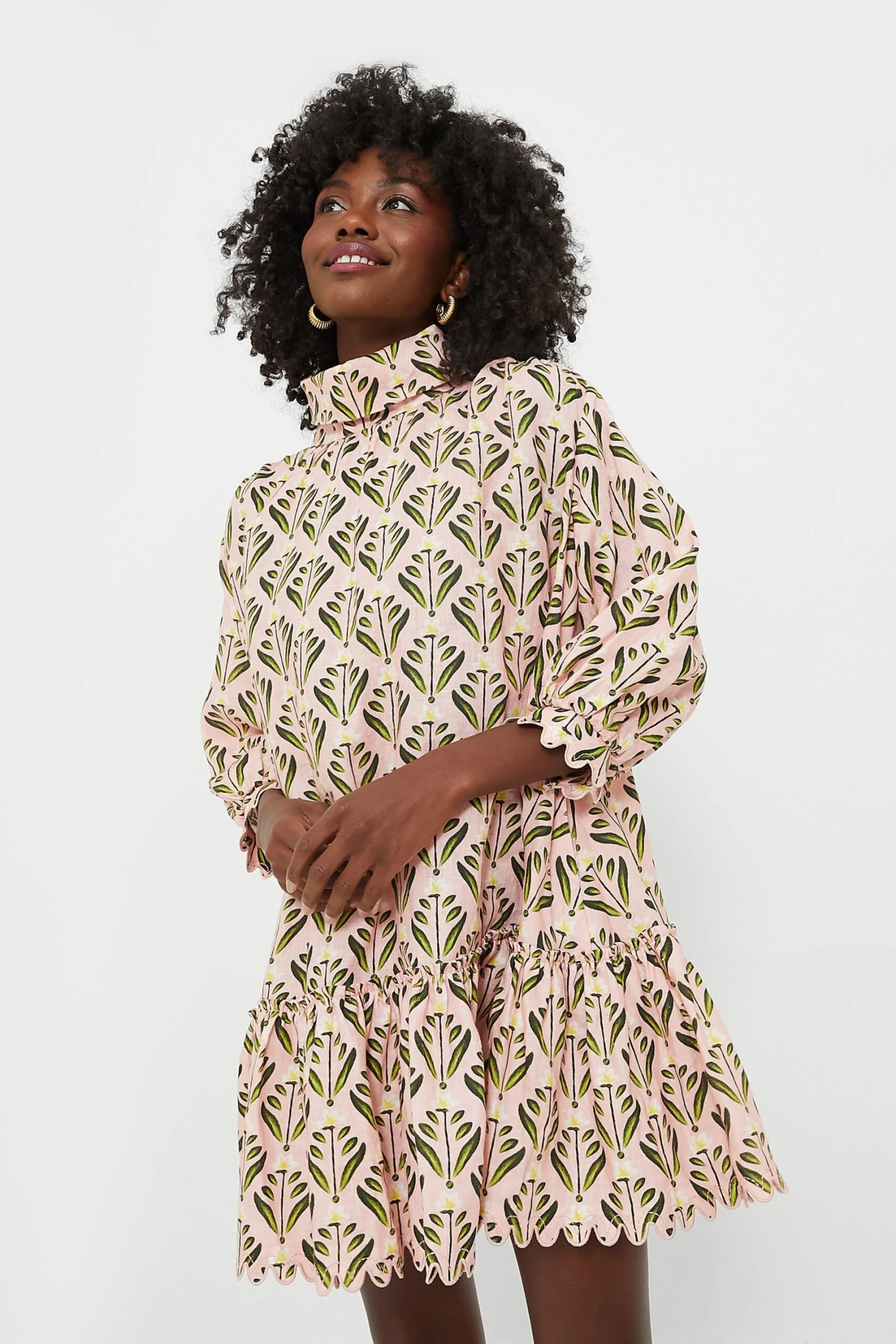 Exclusive Pink Hibisco Mini Dress - Image 2