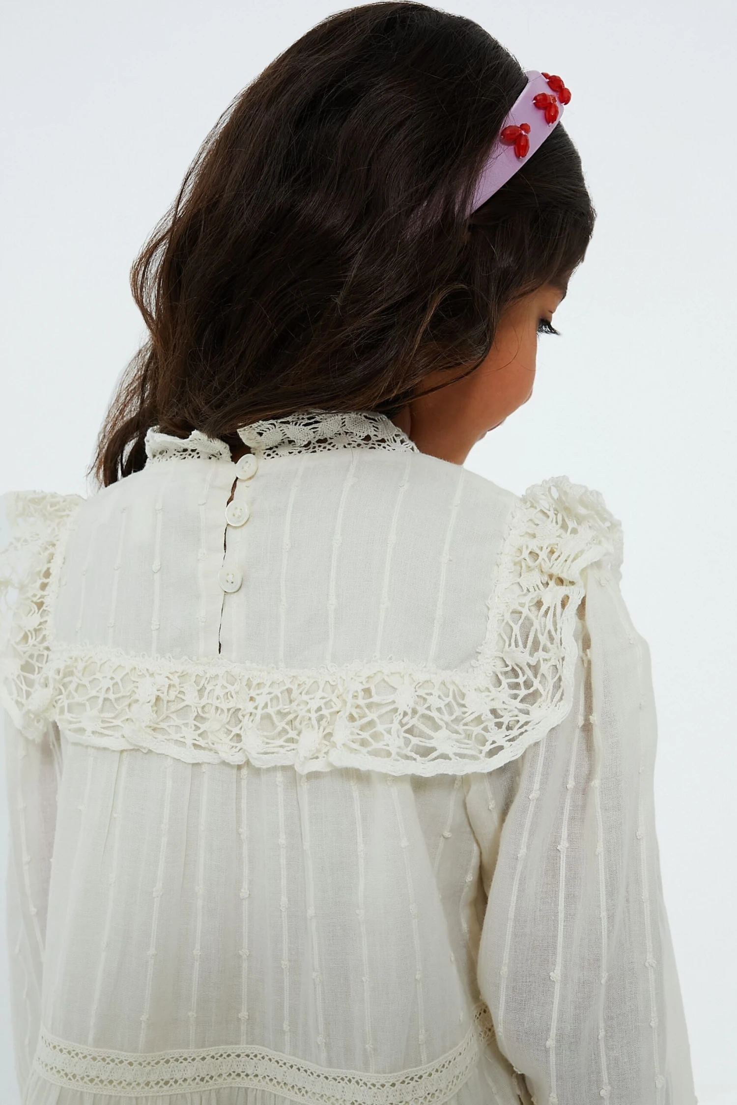 White Haven Cotton Long Sleeve Dress - Image 5