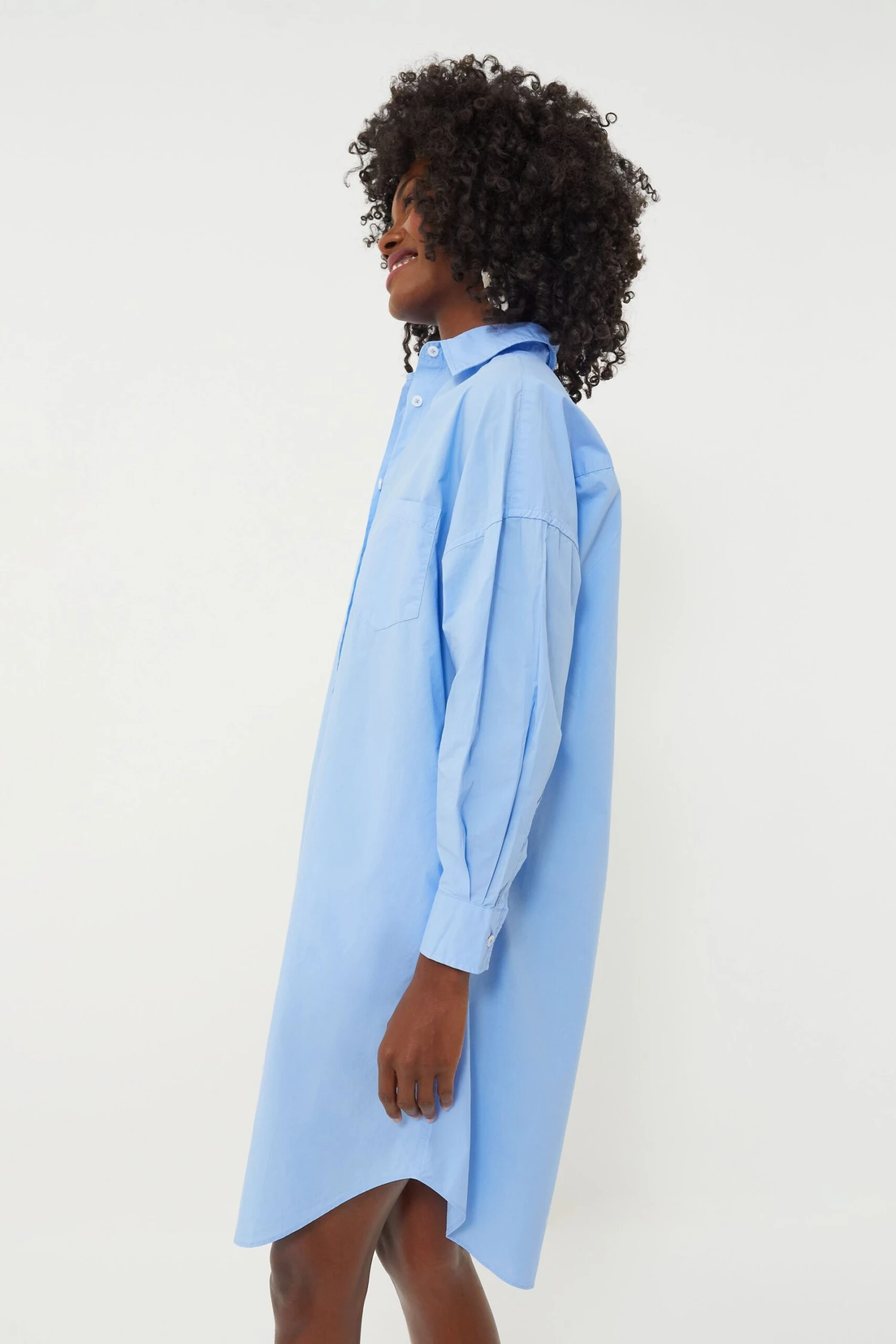 Azure Chiara Shirt Dress - Image 3