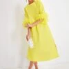 Citron Feather Jamie Dress