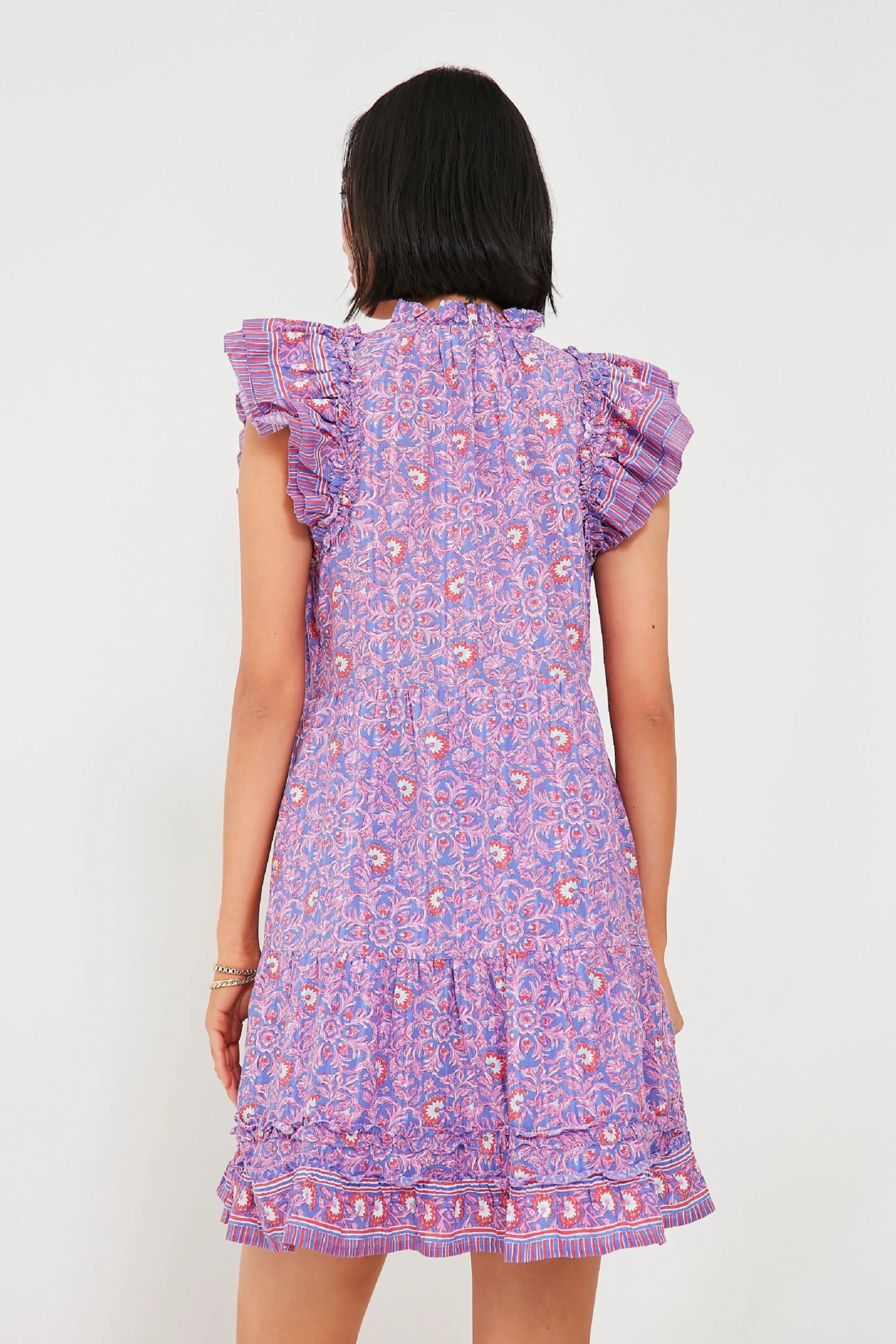 Vineyard Vines Violet Katama Print Ruffle Dress - Image 4