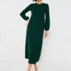 Hunter Green Double Knit Lennox Dress