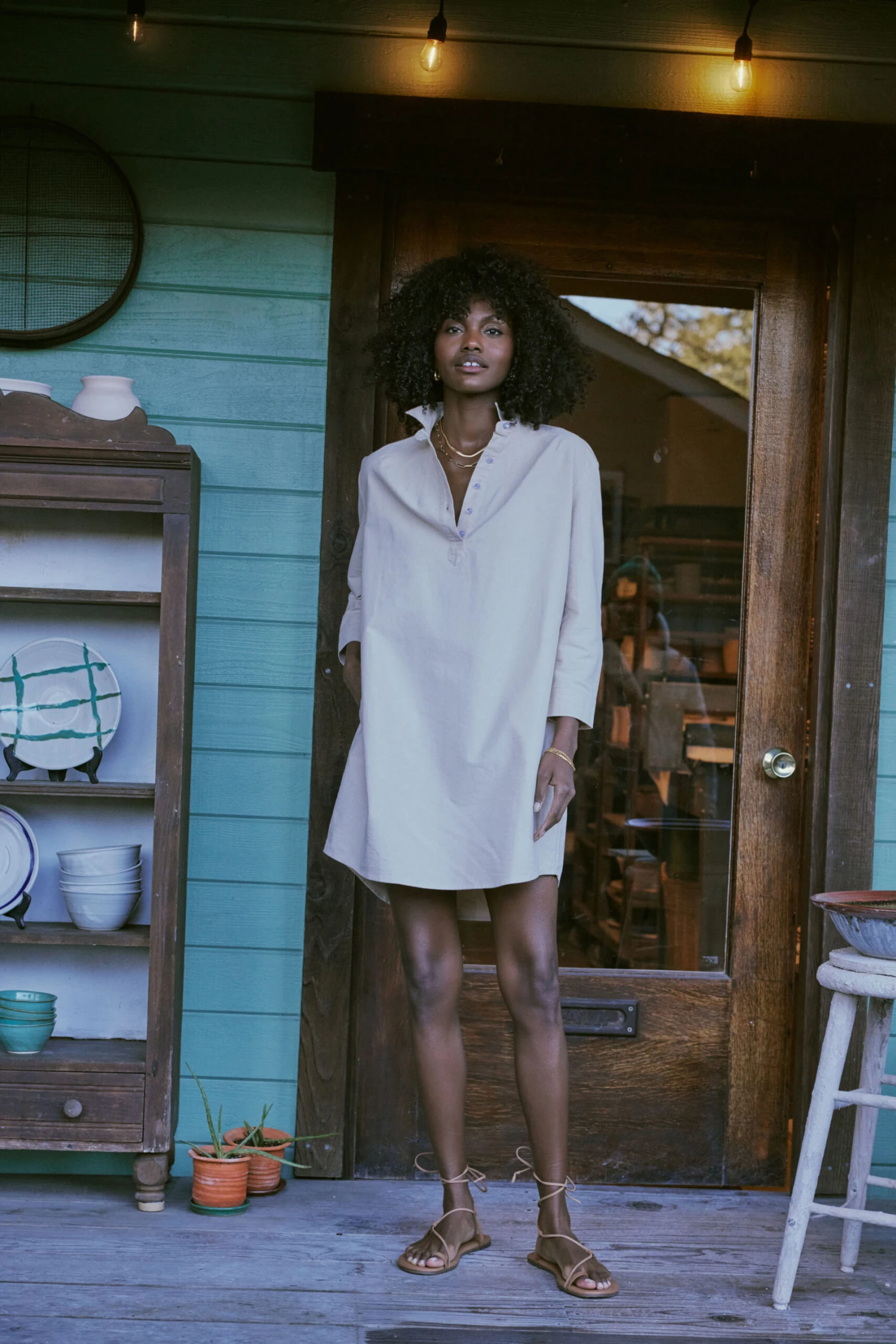 Tan Polly Dress - Image 2