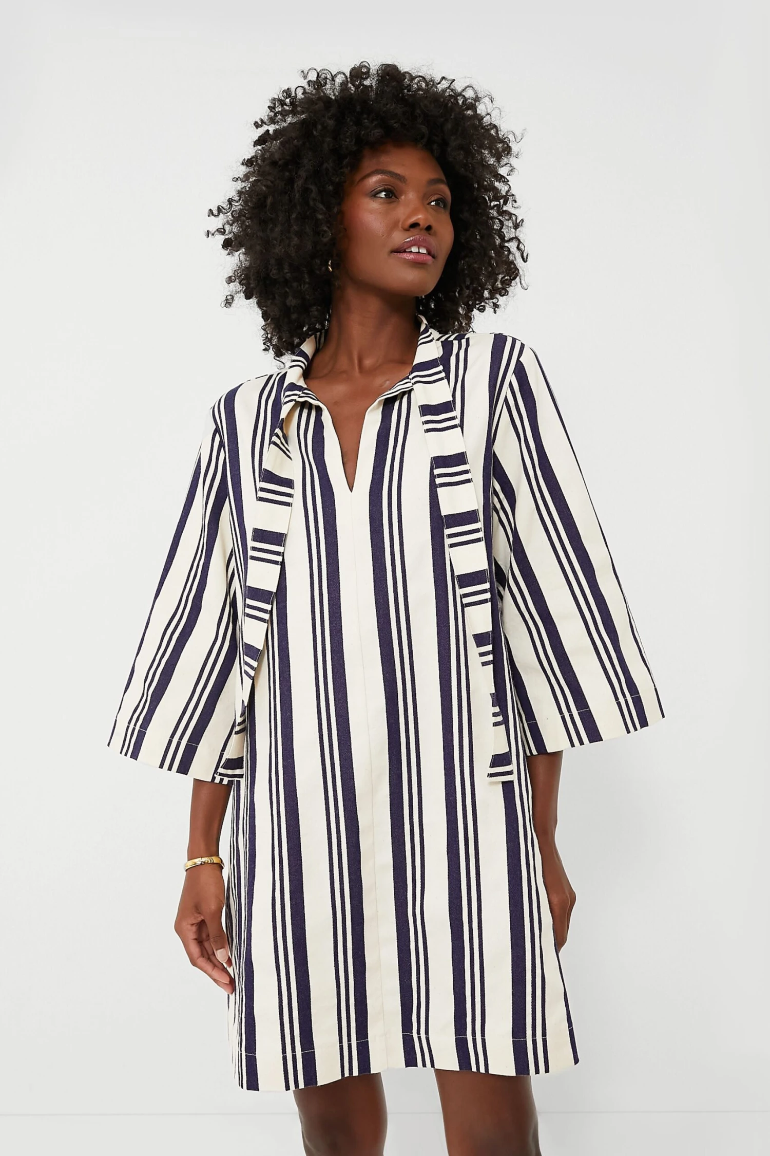 Navy Stripe Montauk Dress - Image 2