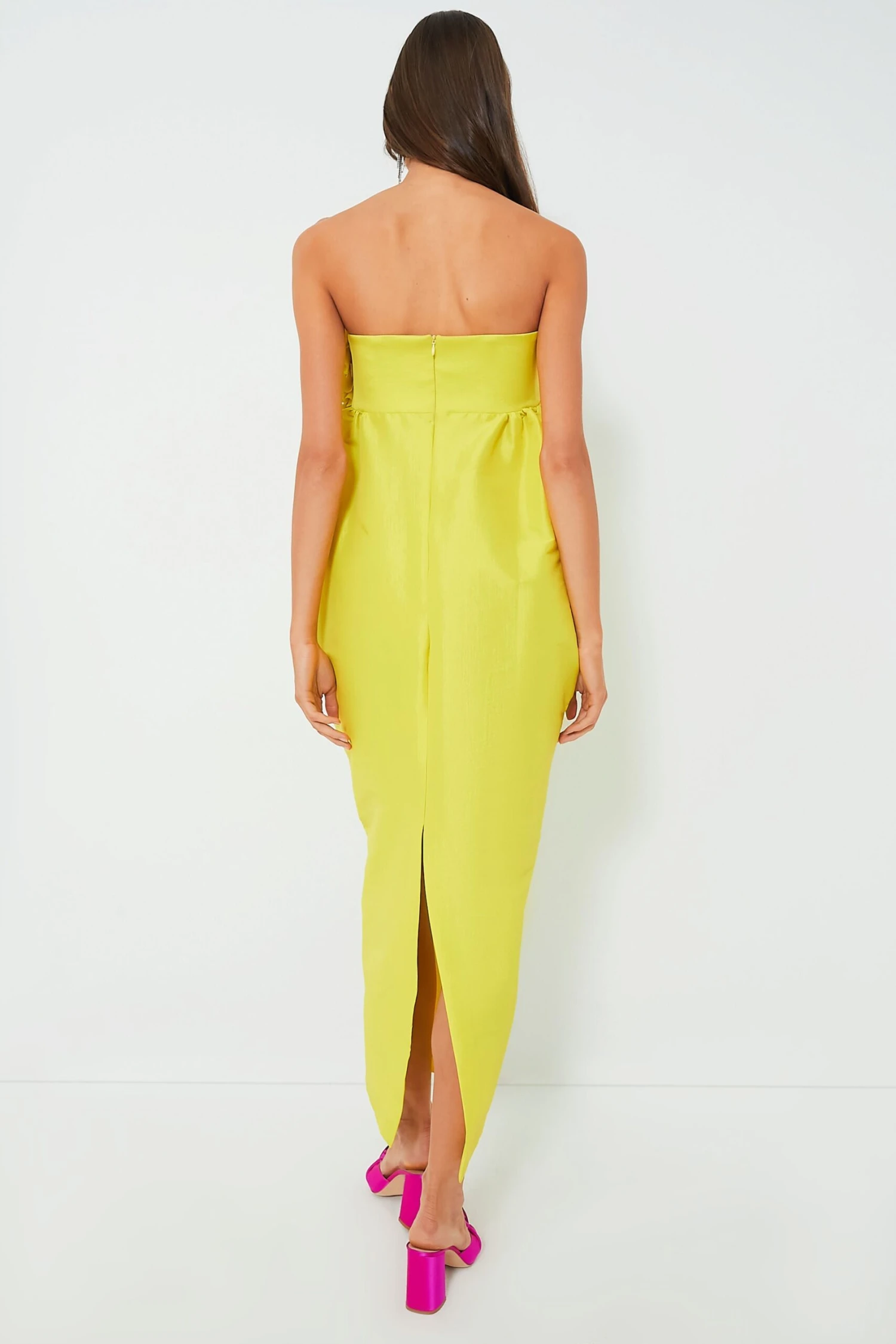 Neon Yellow Rosseta Dress - Image 4