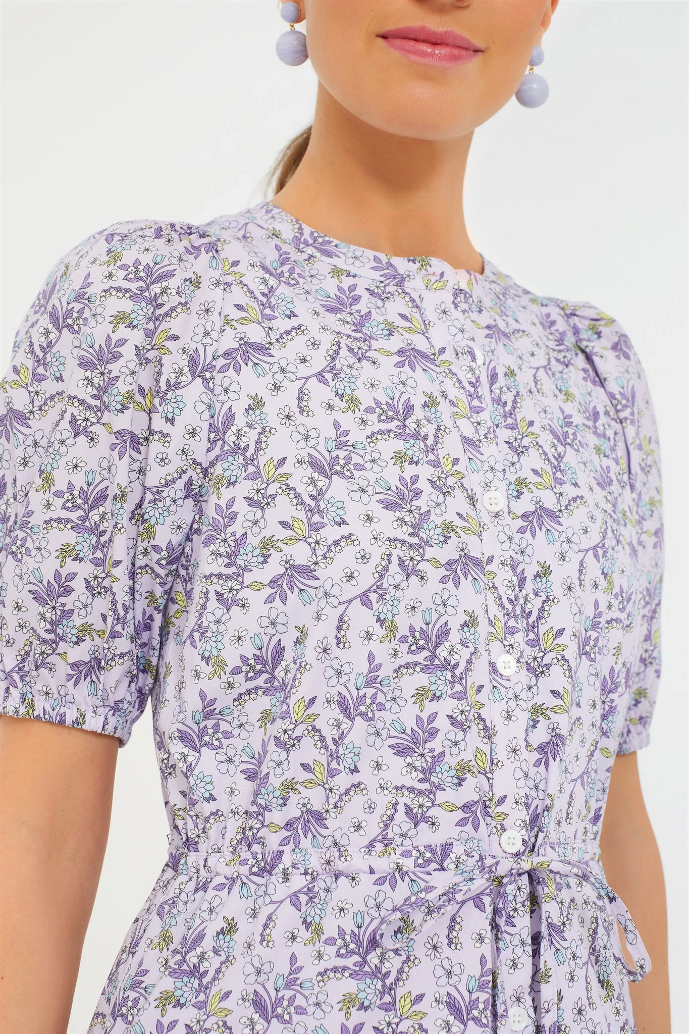 Lavender Floral Frannie Maxi Dress - Image 5