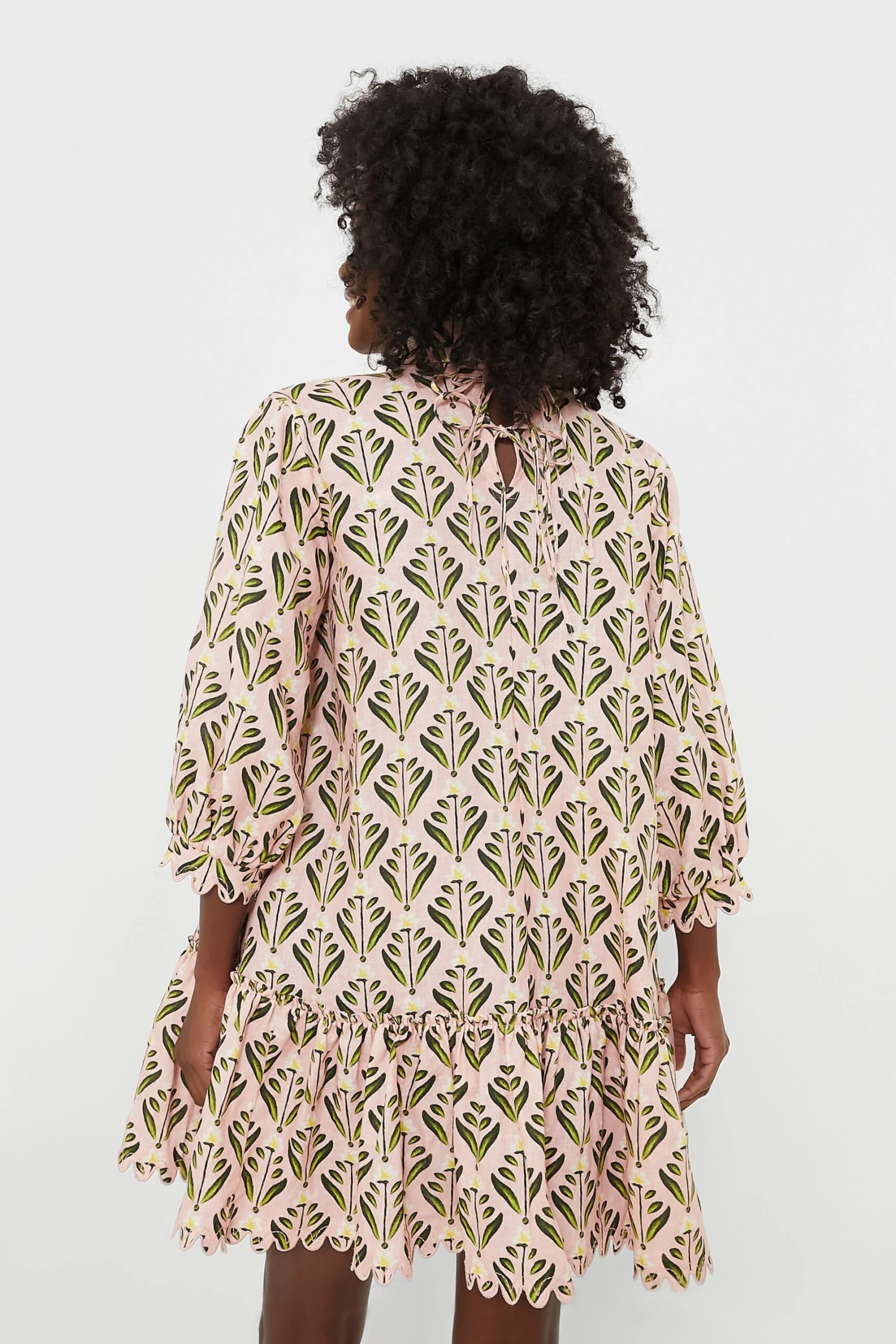 Exclusive Pink Hibisco Mini Dress - Image 4