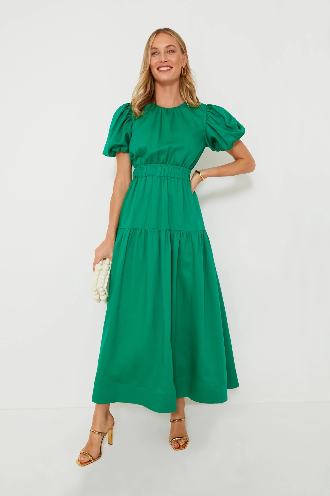 Green Puff Sleeve Ginny Maxi Dress - Image 6