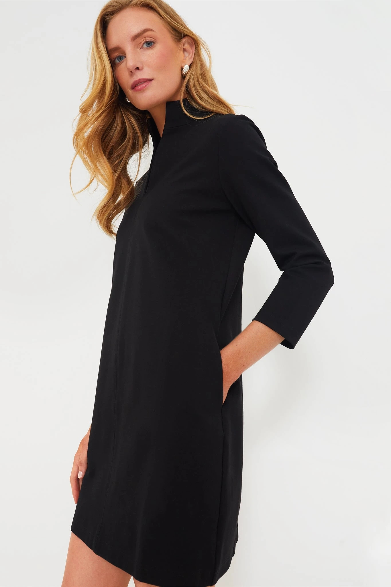 Black Ponte Clifton Dress - Image 3