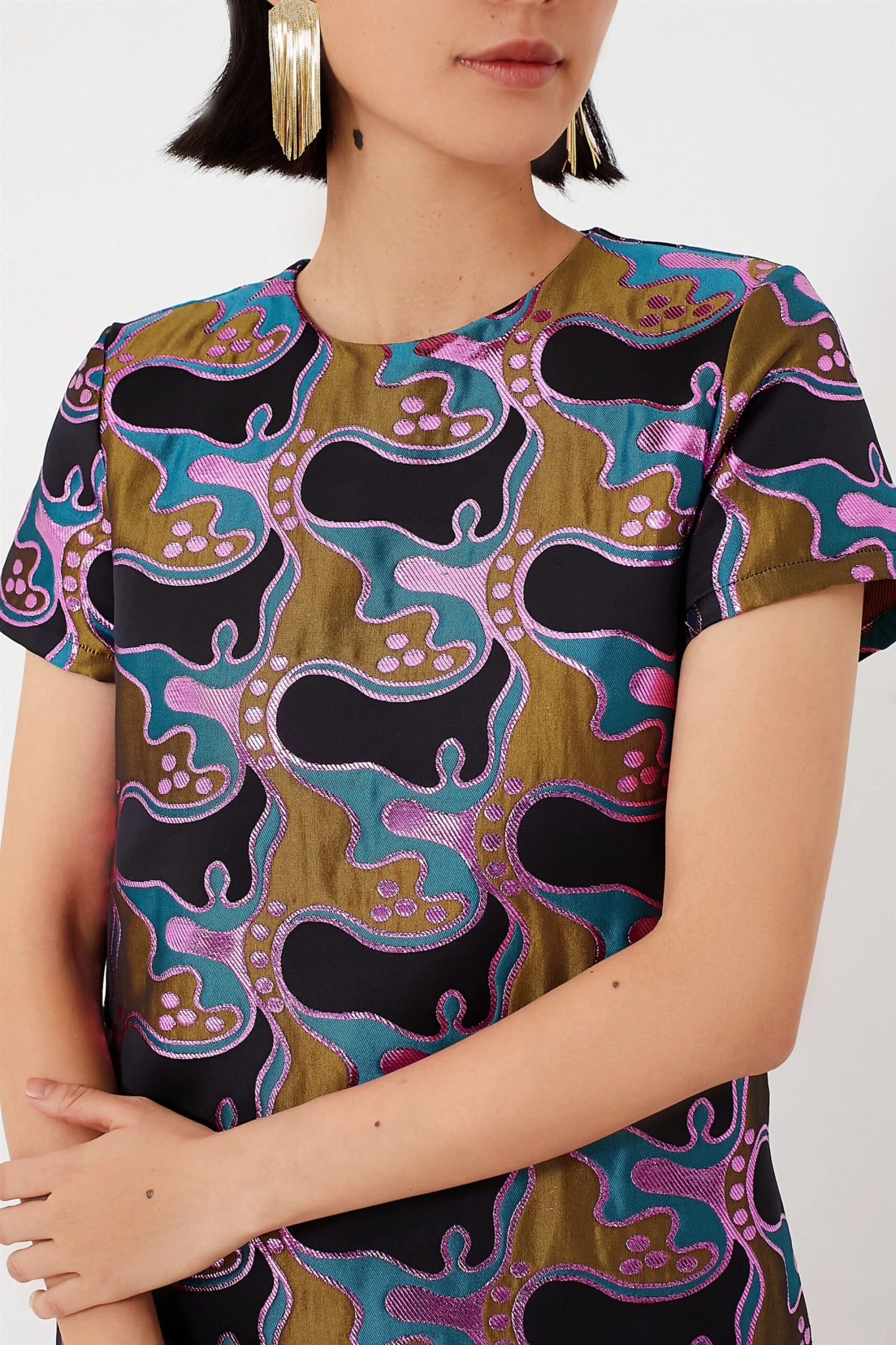 Jacquard Spritz Swing Dress - Image 5