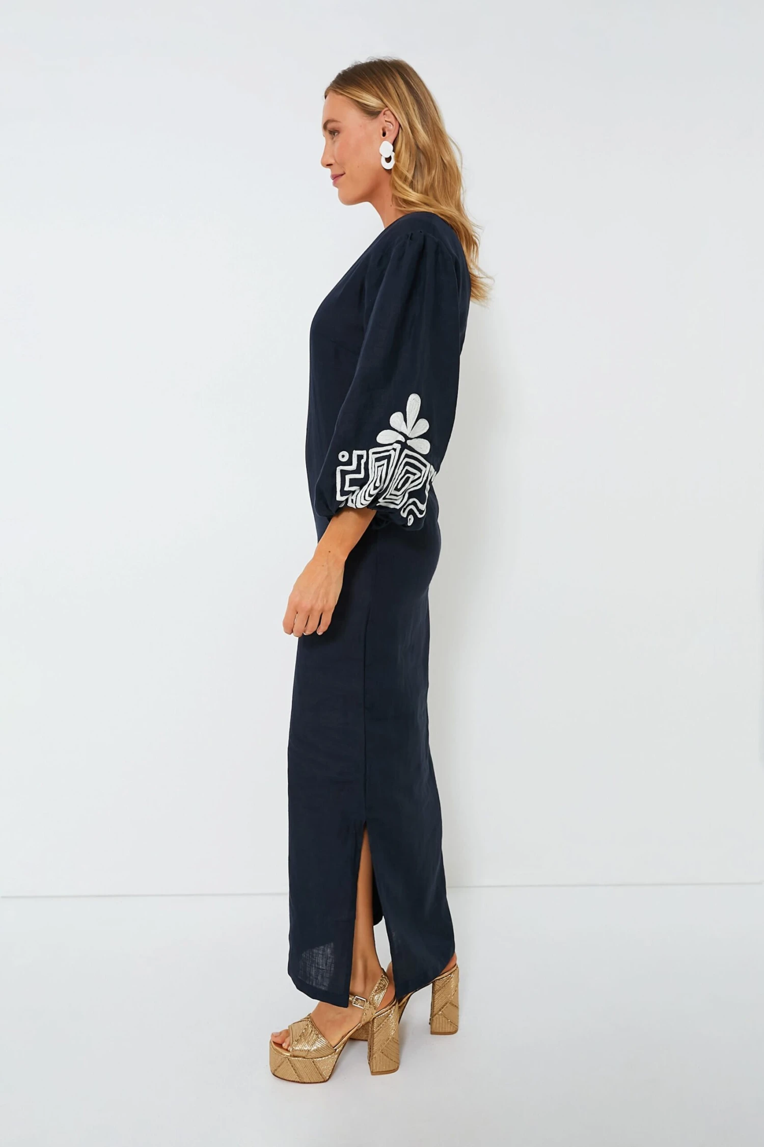 Blue Agatti Maxi Dress - Image 3