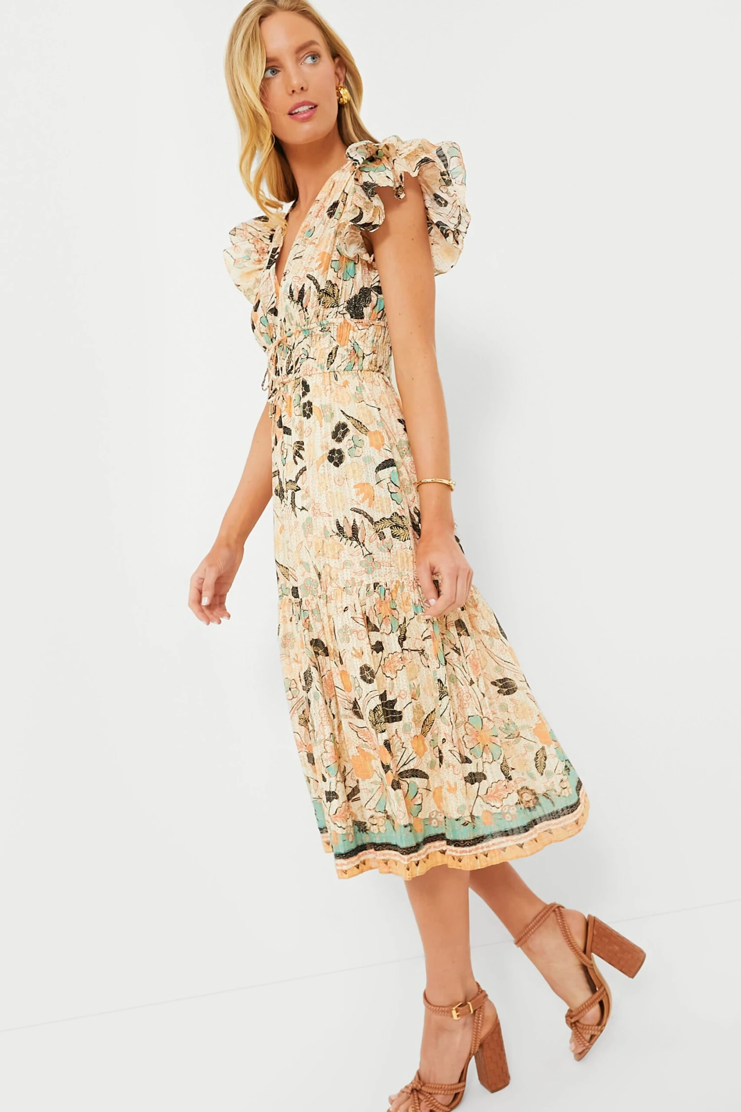 ULLA JOHNSON Pearl Flora Angelica Dress - Image 3