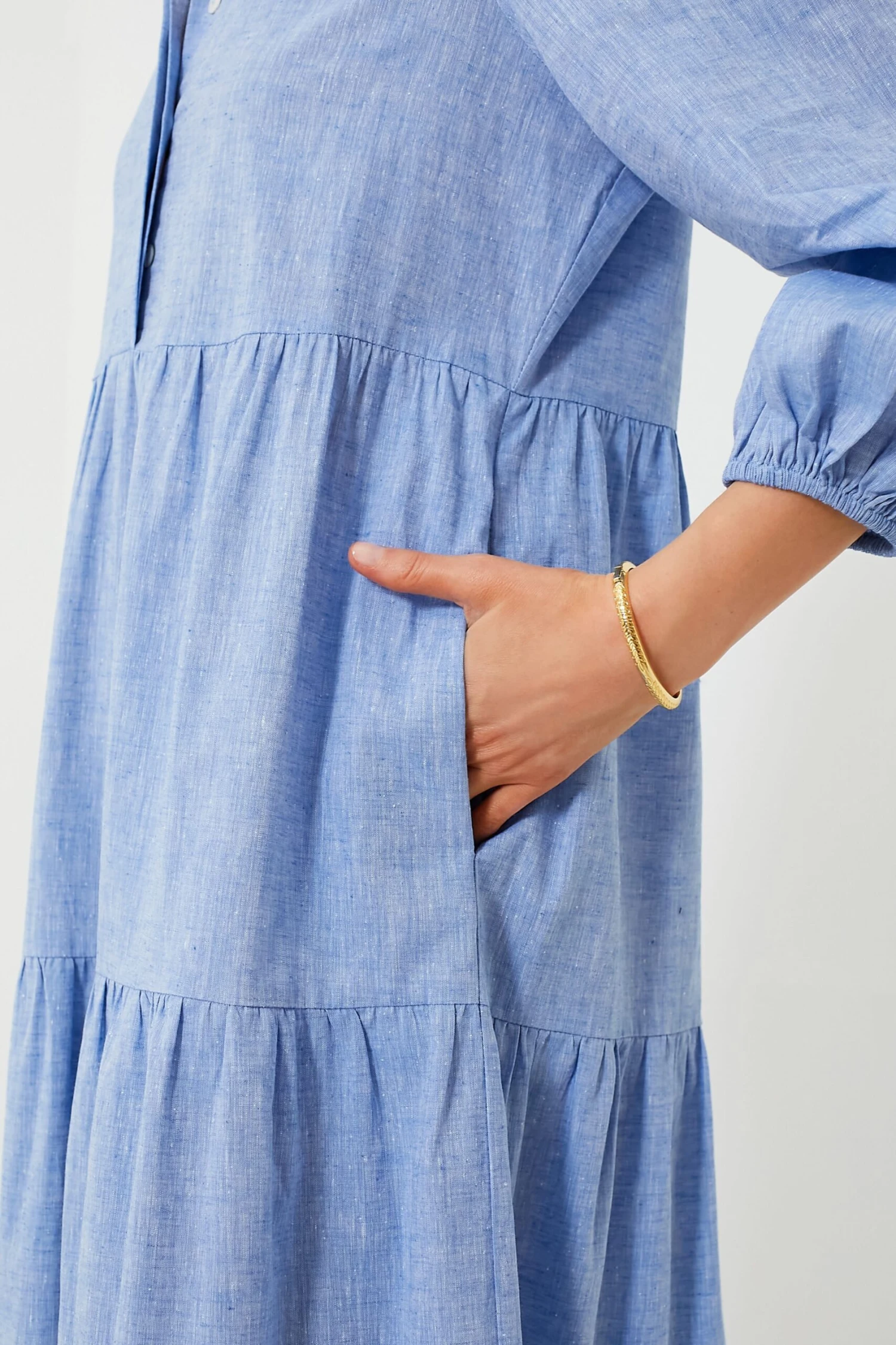Chambray Mabel Maxi Dress - Image 5