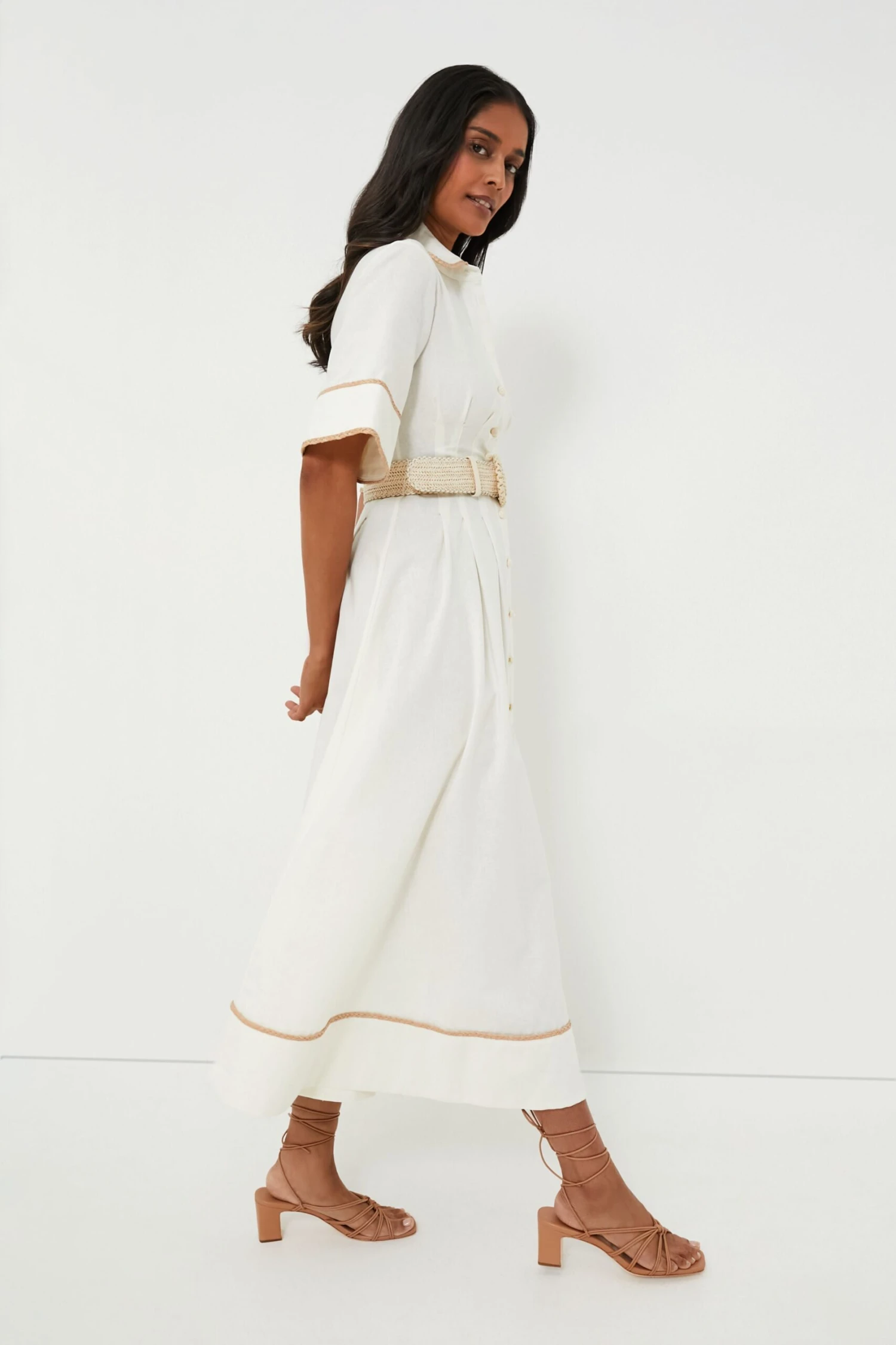 Off White Lucia Shirt Dress - Image 3