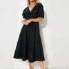 Staud Black Finley Dress