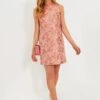 Pink Jacquard Mackenzie Dress