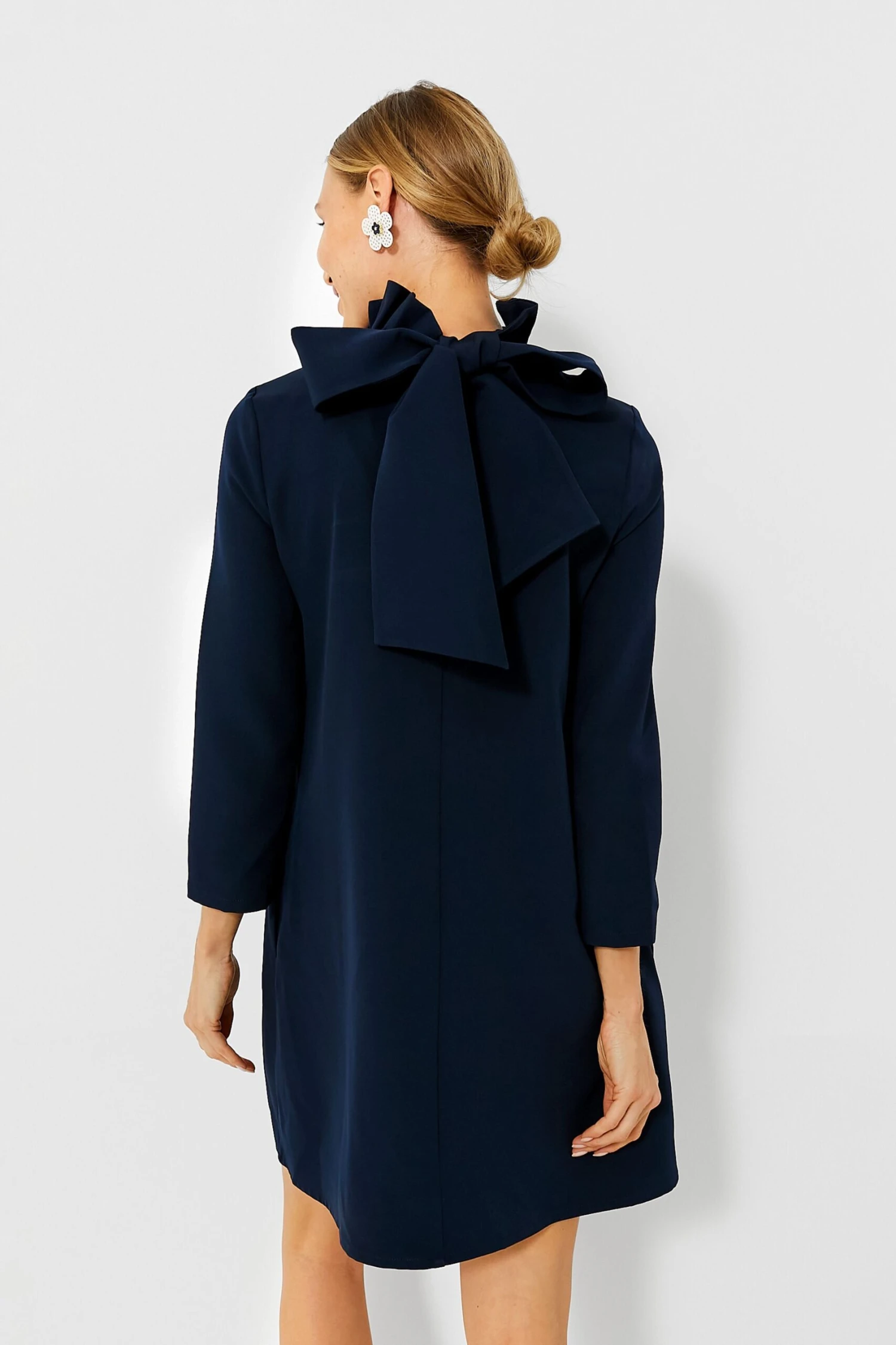 Navy Daphne Dress - Image 4