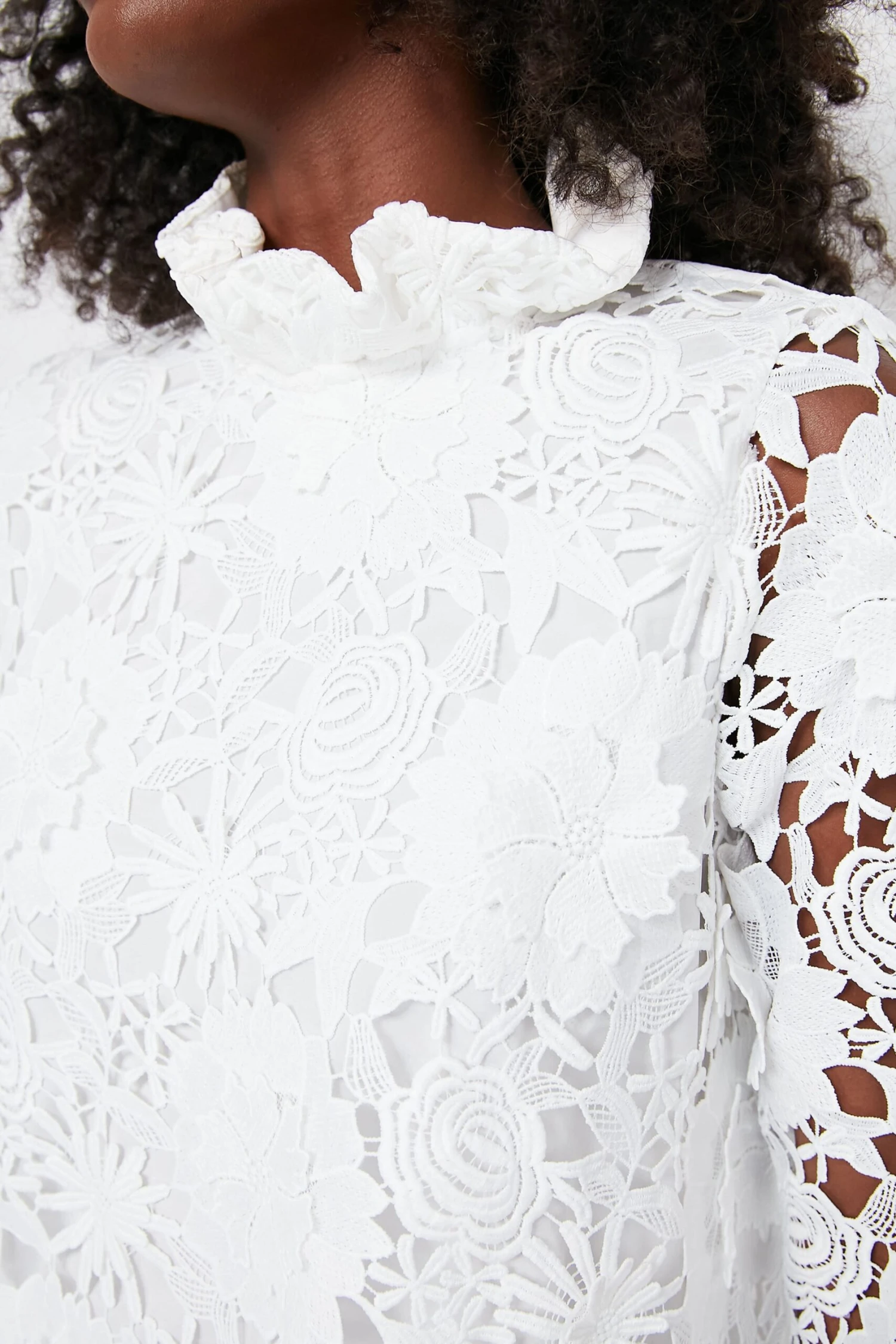 Blanc Guipure Lace Daphne Dress - Image 5