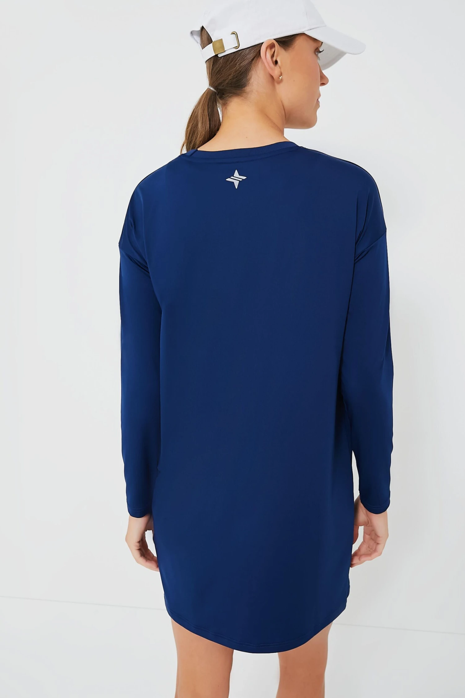 Navy Long Sleeve Corinne Sport Dress - Image 4