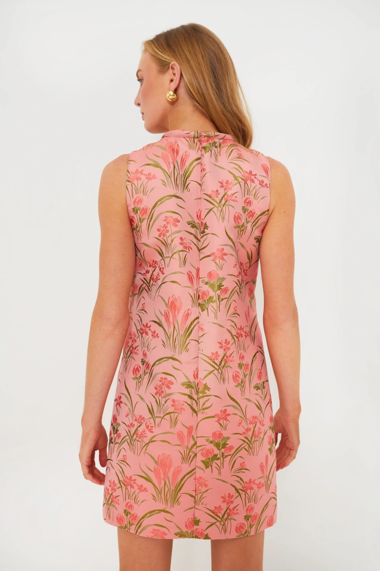 Pink Jacquard Mackenzie Dress - Image 4