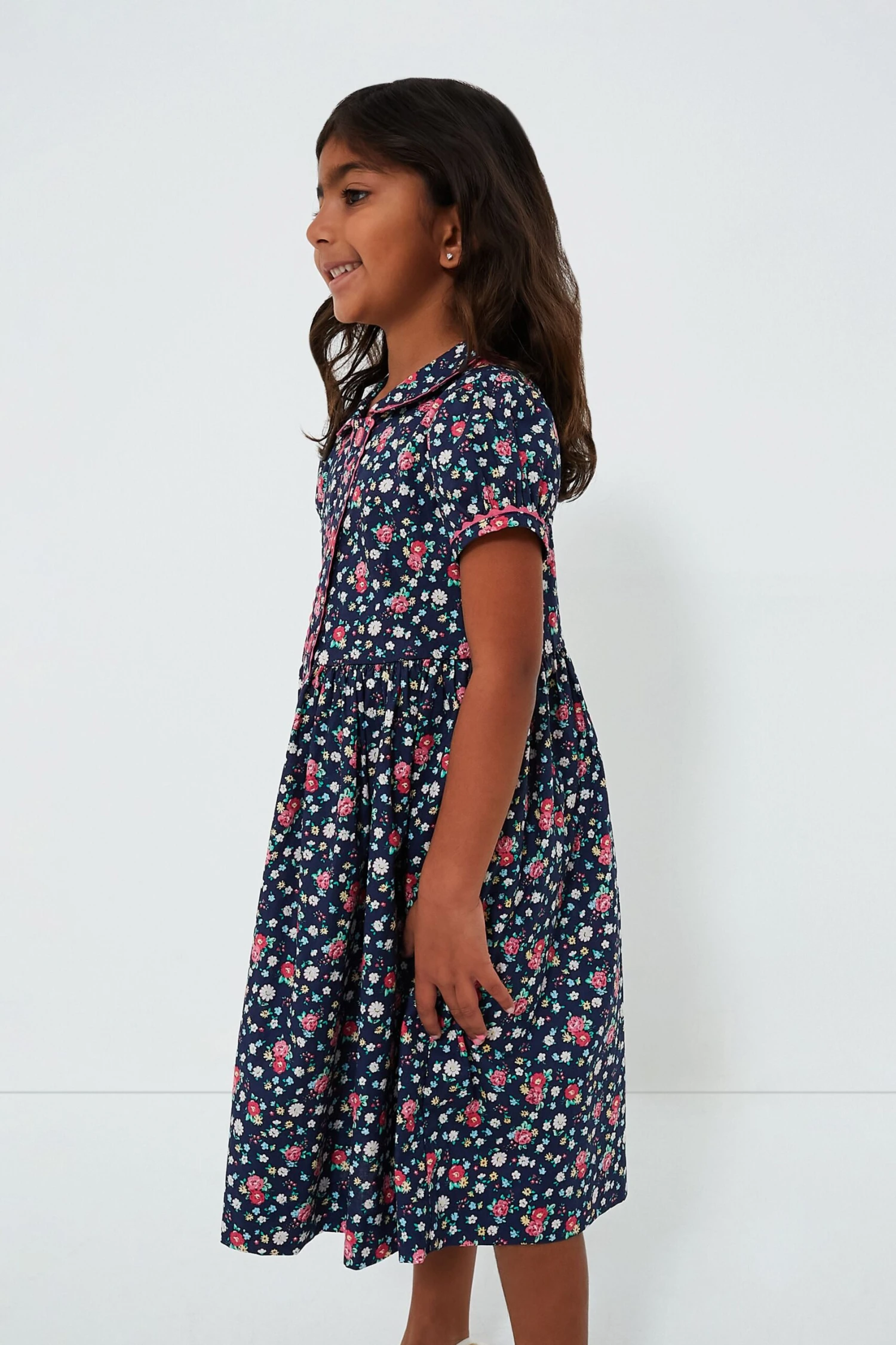 Floral Button-Front Dress - Image 3