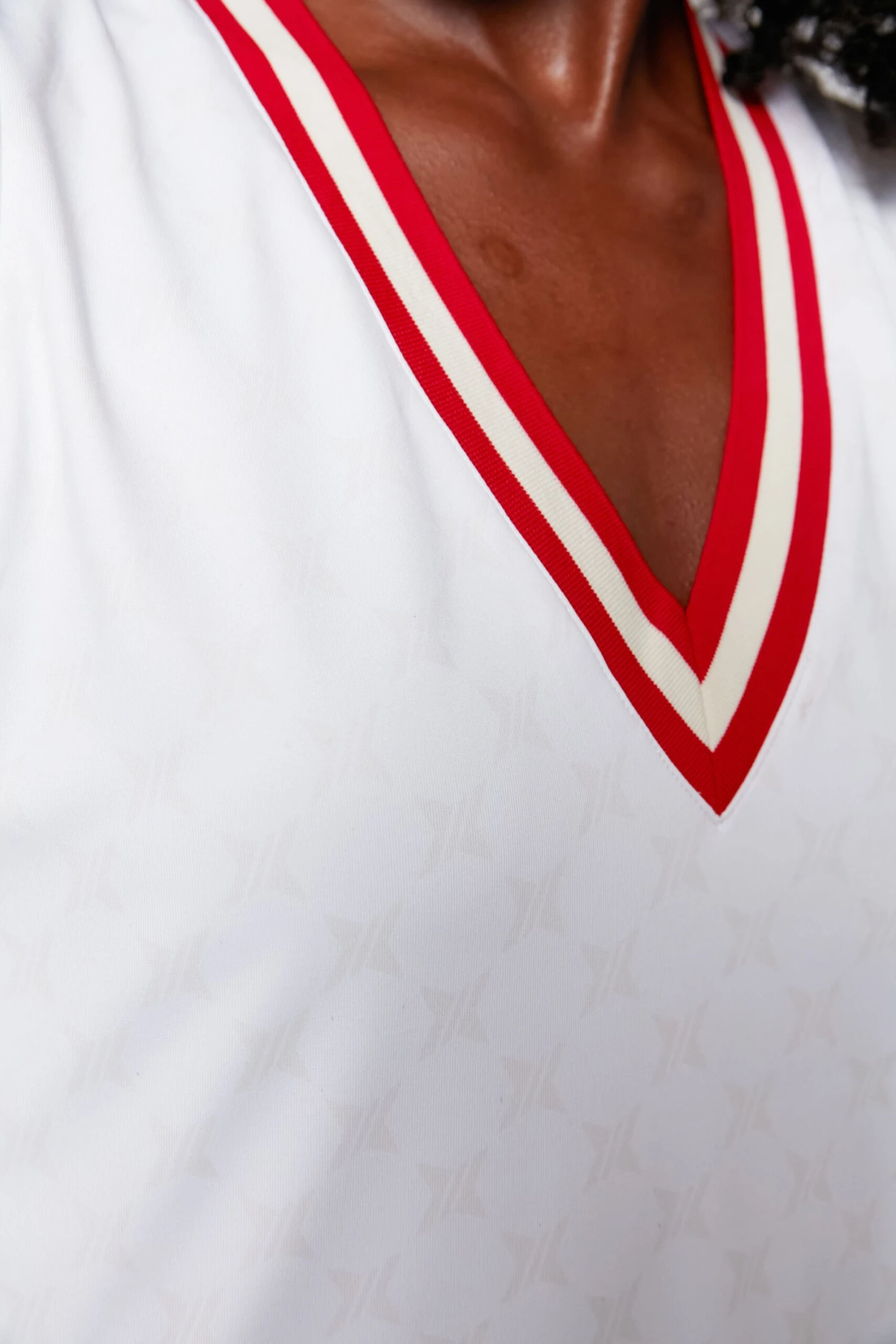 White And Retro Red Suzanne Tennis Dress - Image 6