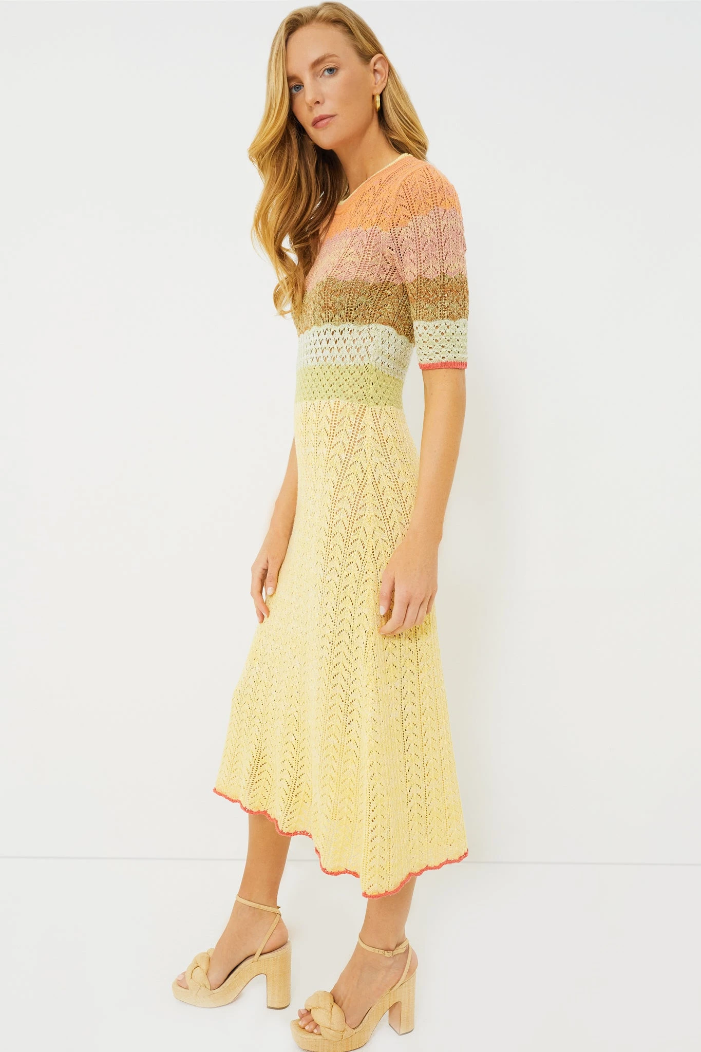 Vanessa Bruno Multicolor Coronille Midi Dress - Image 3