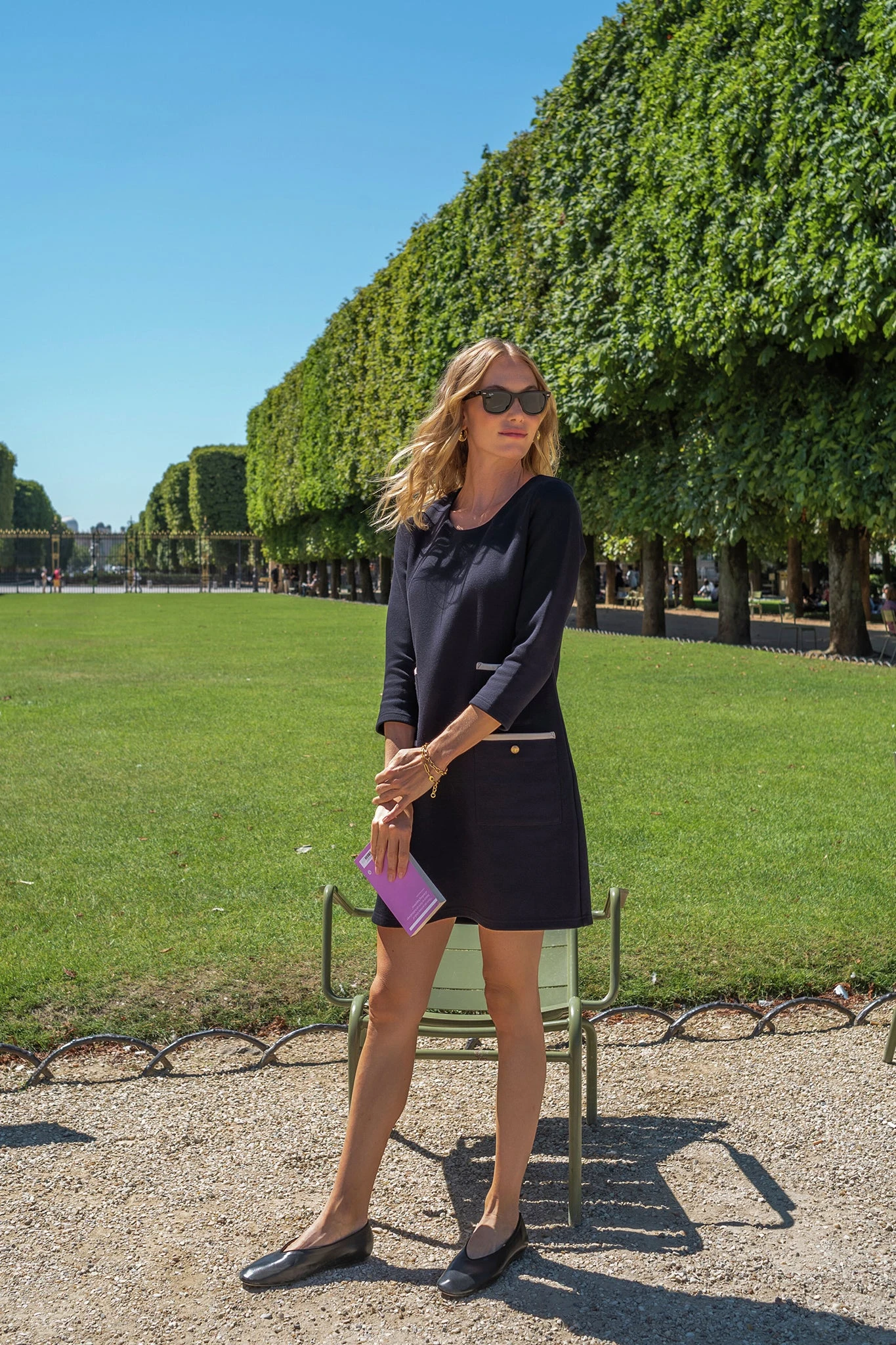 Black Francoise Mod Mini Dress - Image 8