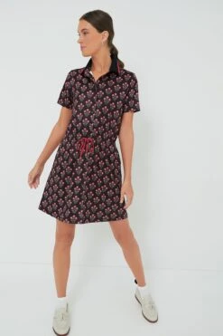 Uptown Floral Short Sleeve Alcott Golf Dress