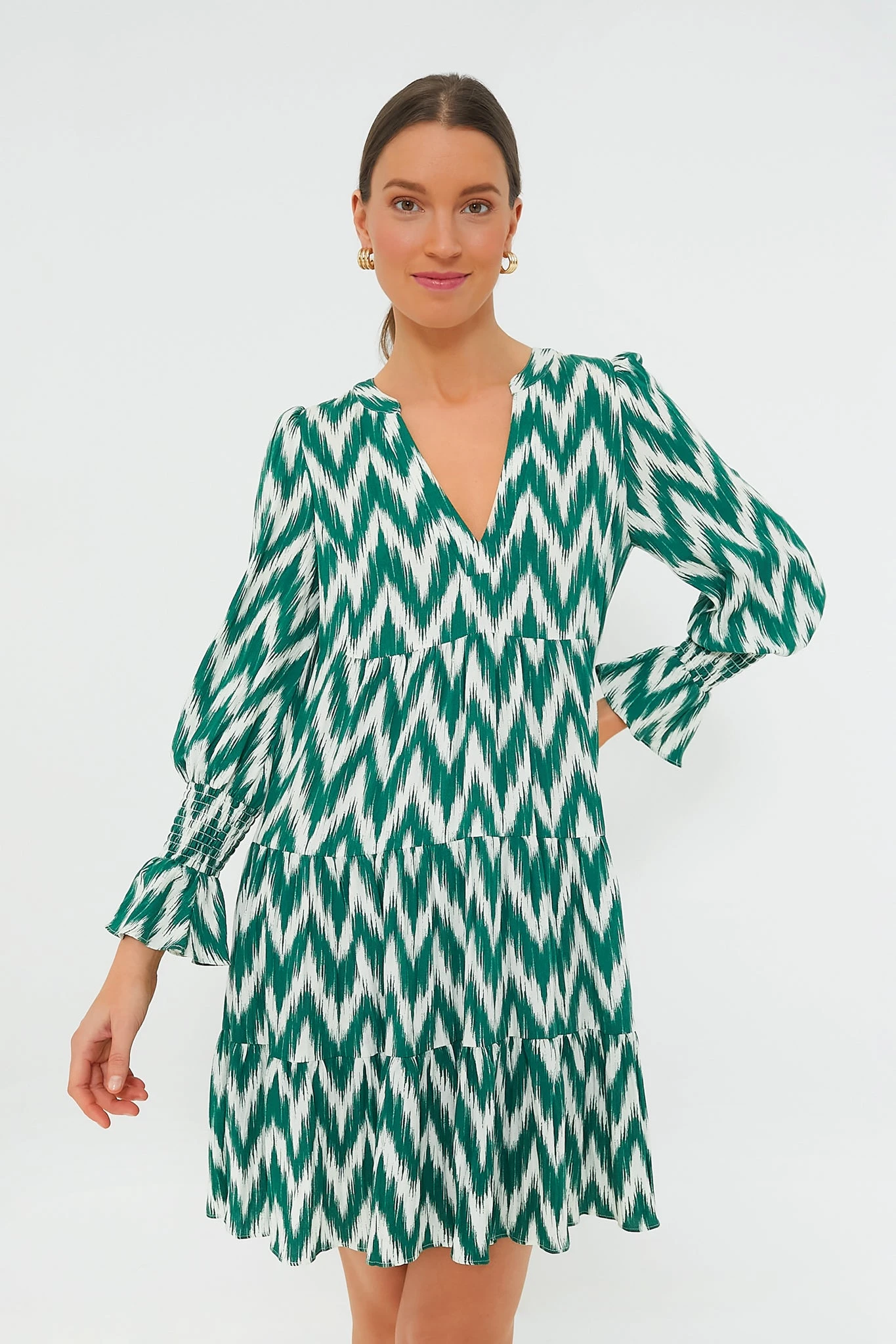 Green Ikat Kenzo Dress - Image 2