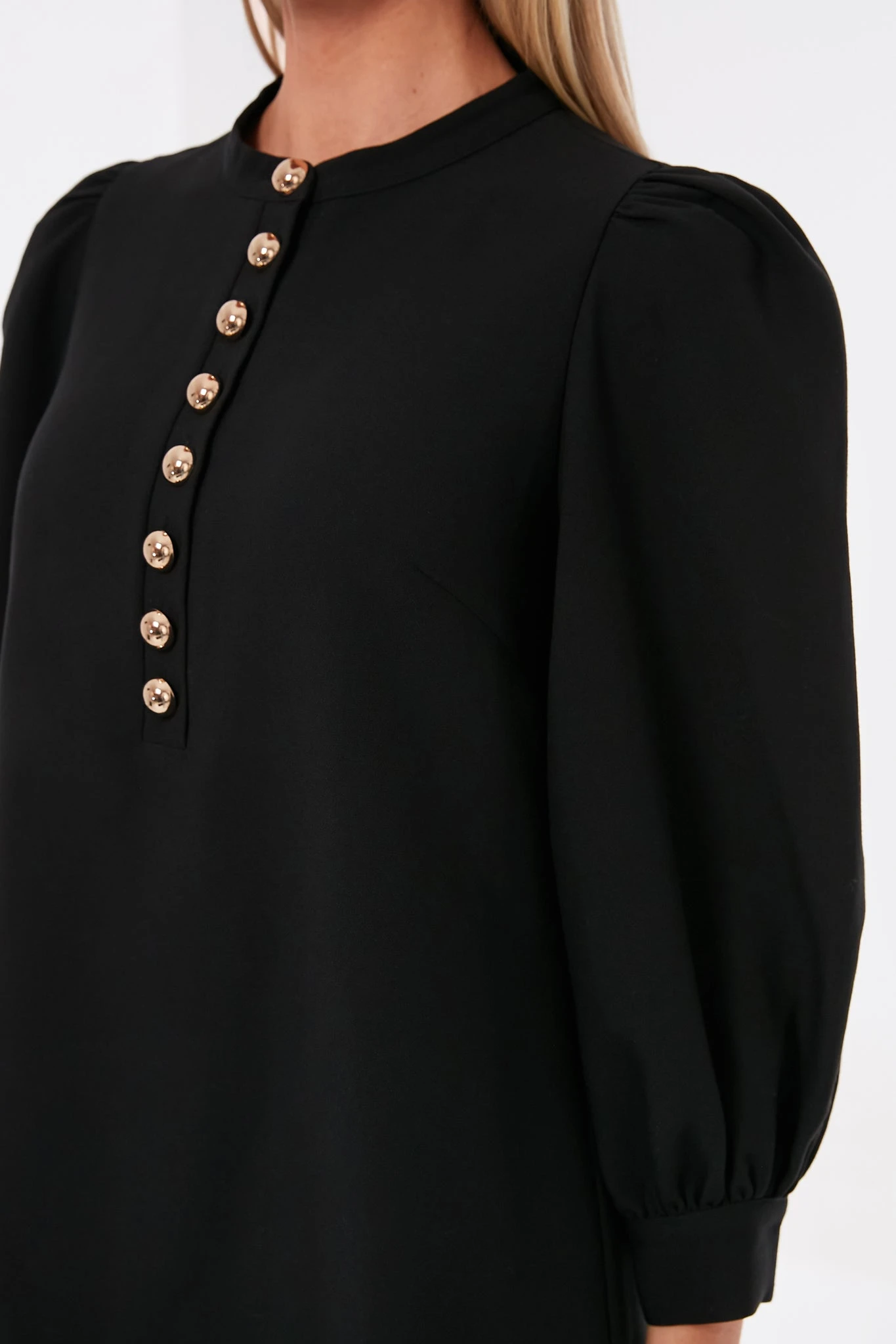 Black Samantha Mini Dress - Image 5