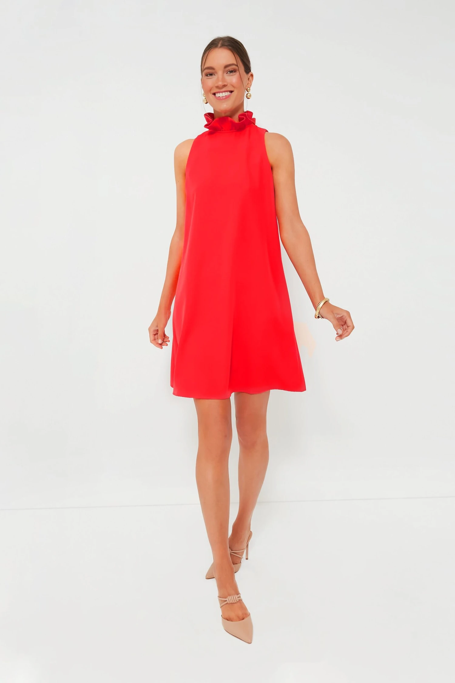 Poppy Red Blythe Dress - Image 6